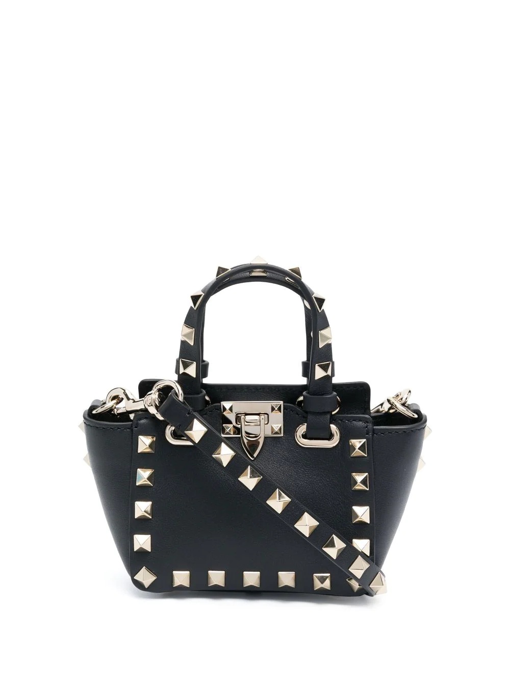 Rockstud leather mini bag - 1