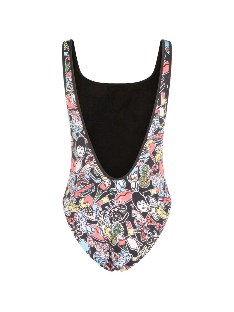 FIORUCCI graphic-print swimsuit outlook