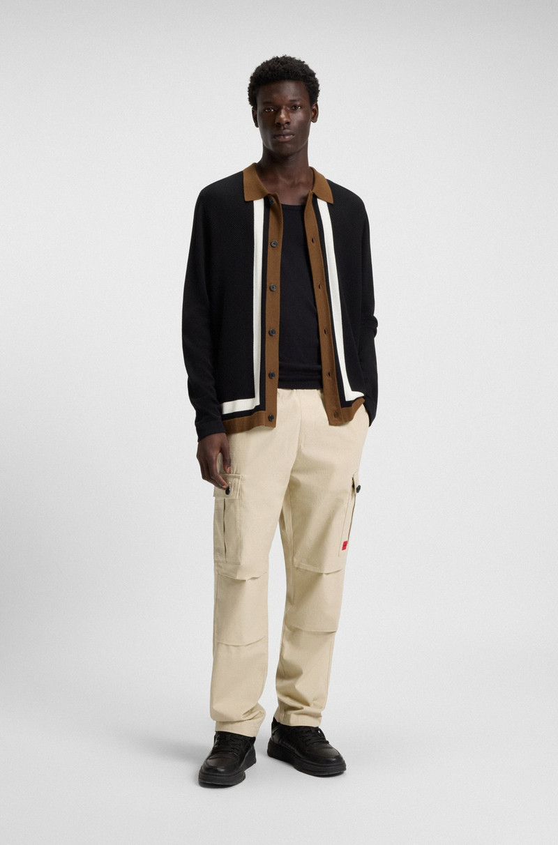 HUGO REGULAR-FIT CARGO TROUSERS IN RIPSTOP COTTON outlook