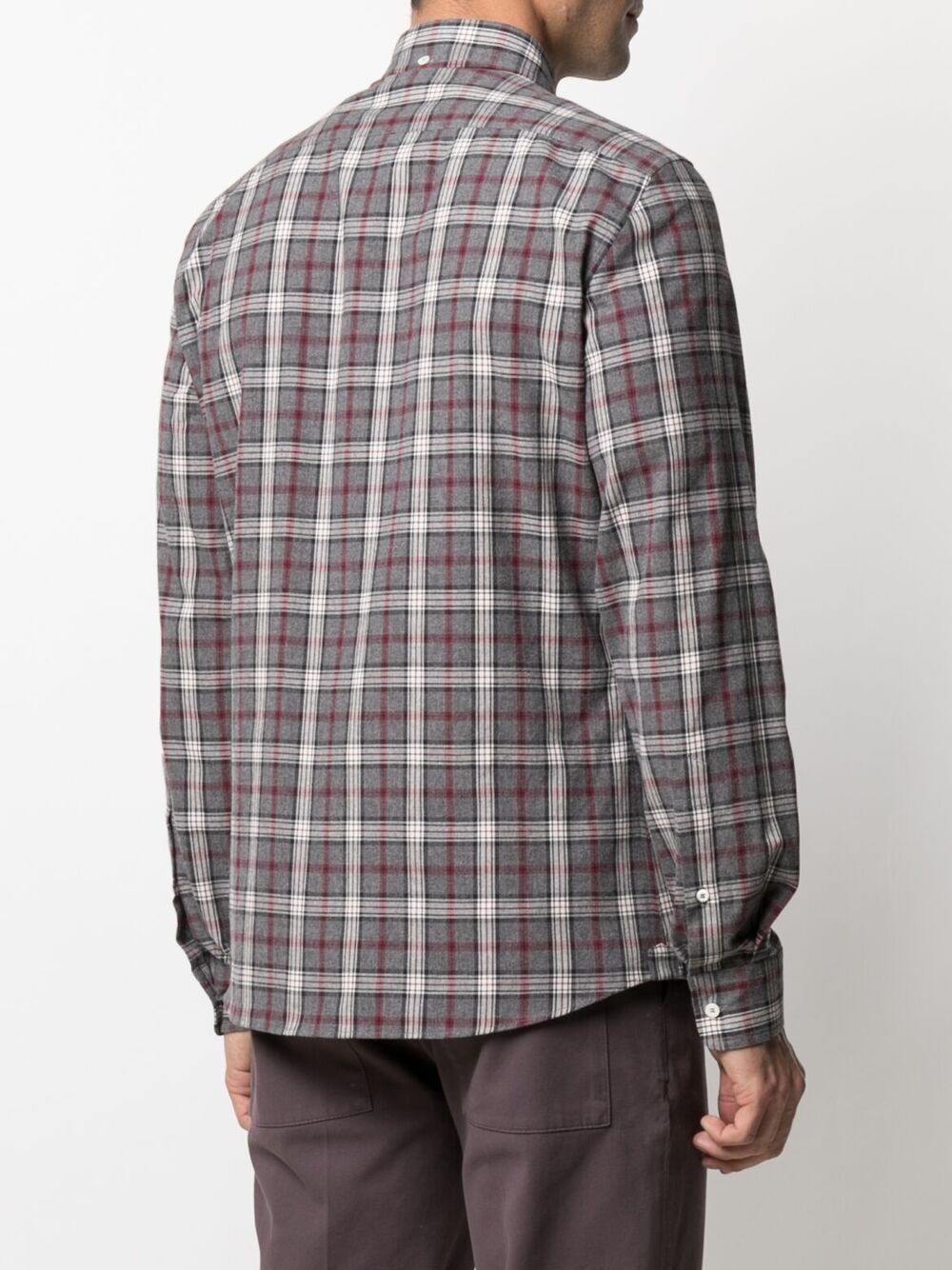 checked cotton shirt - 4