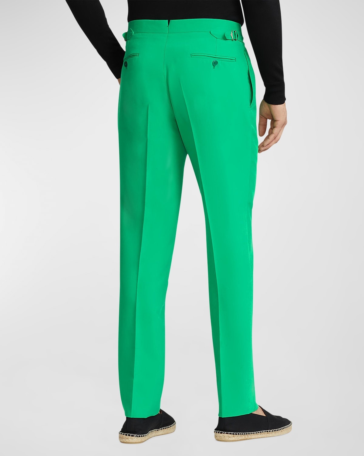 Men's Gregory Silk Pleated Trousers - 4