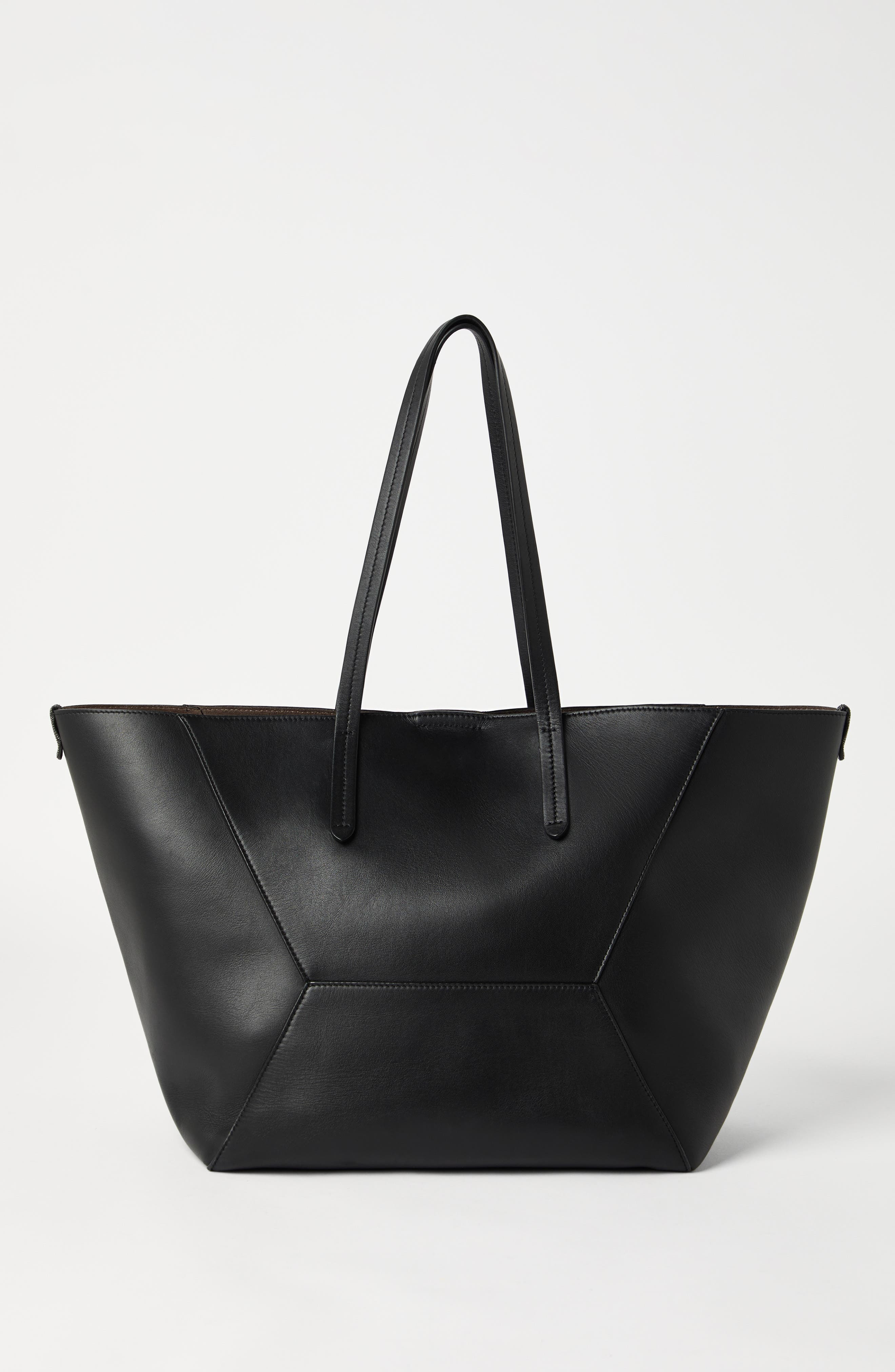 Brunello Cucinelli Calfskin BC Duo bag in Black at Nordstrom - 3