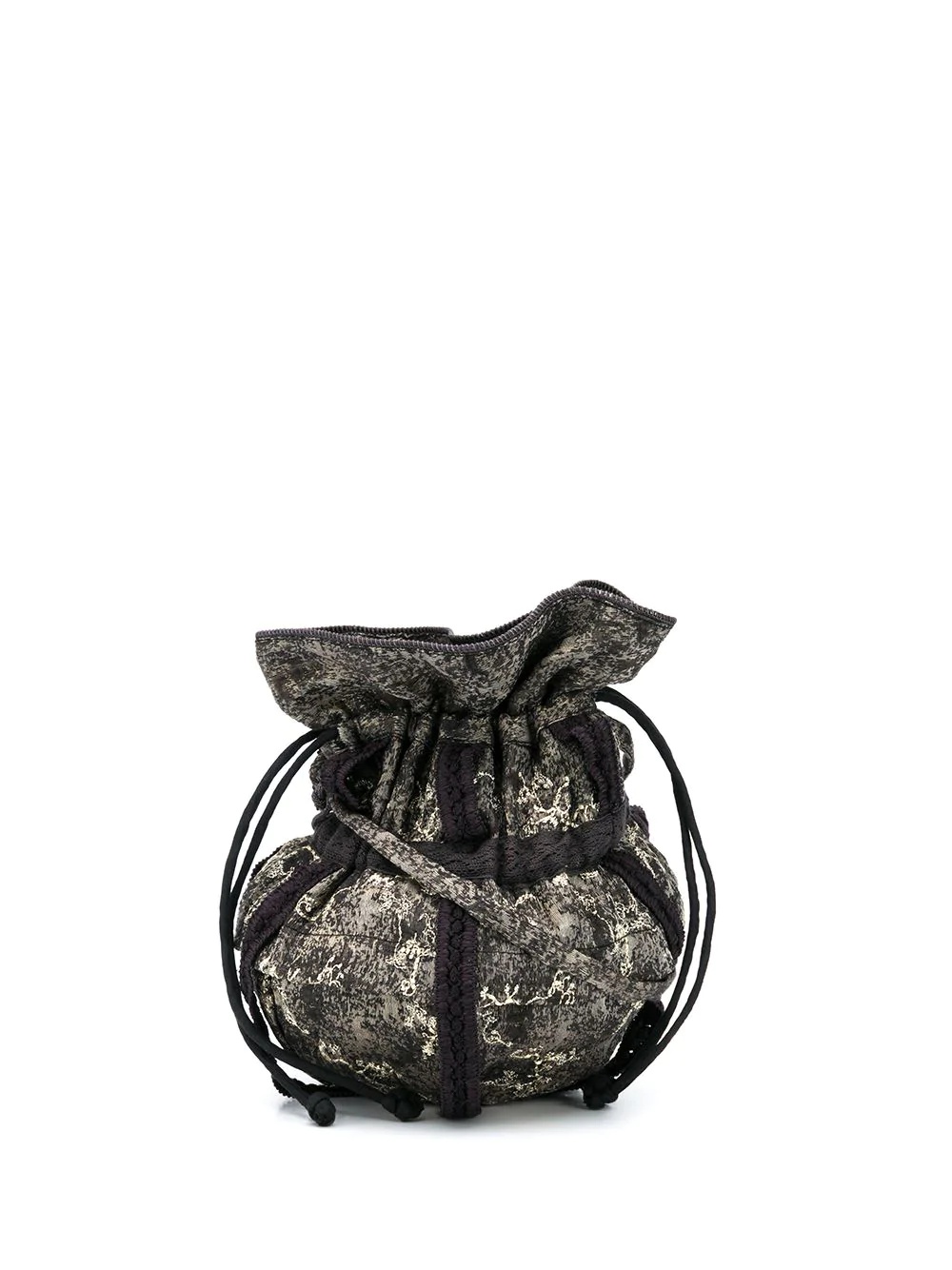 mini jacquard bucket bag - 1