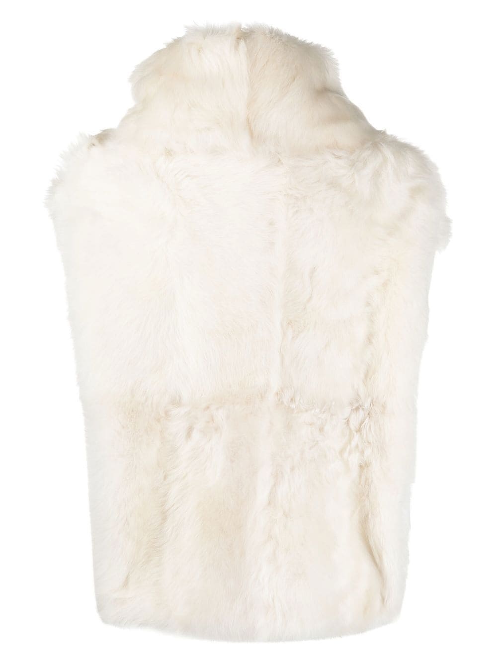 shearling sleeveless jacket - 2