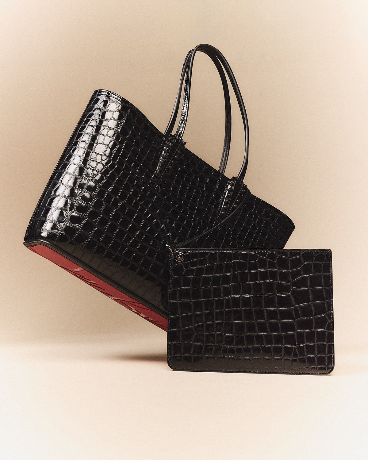 Cabata Small in Alligator Embossed Leather - 2