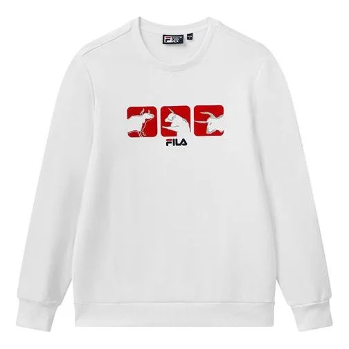 FILA Casual Sports Knitted Turtleneck Jumper For Men White F11M118297F-WT - 1