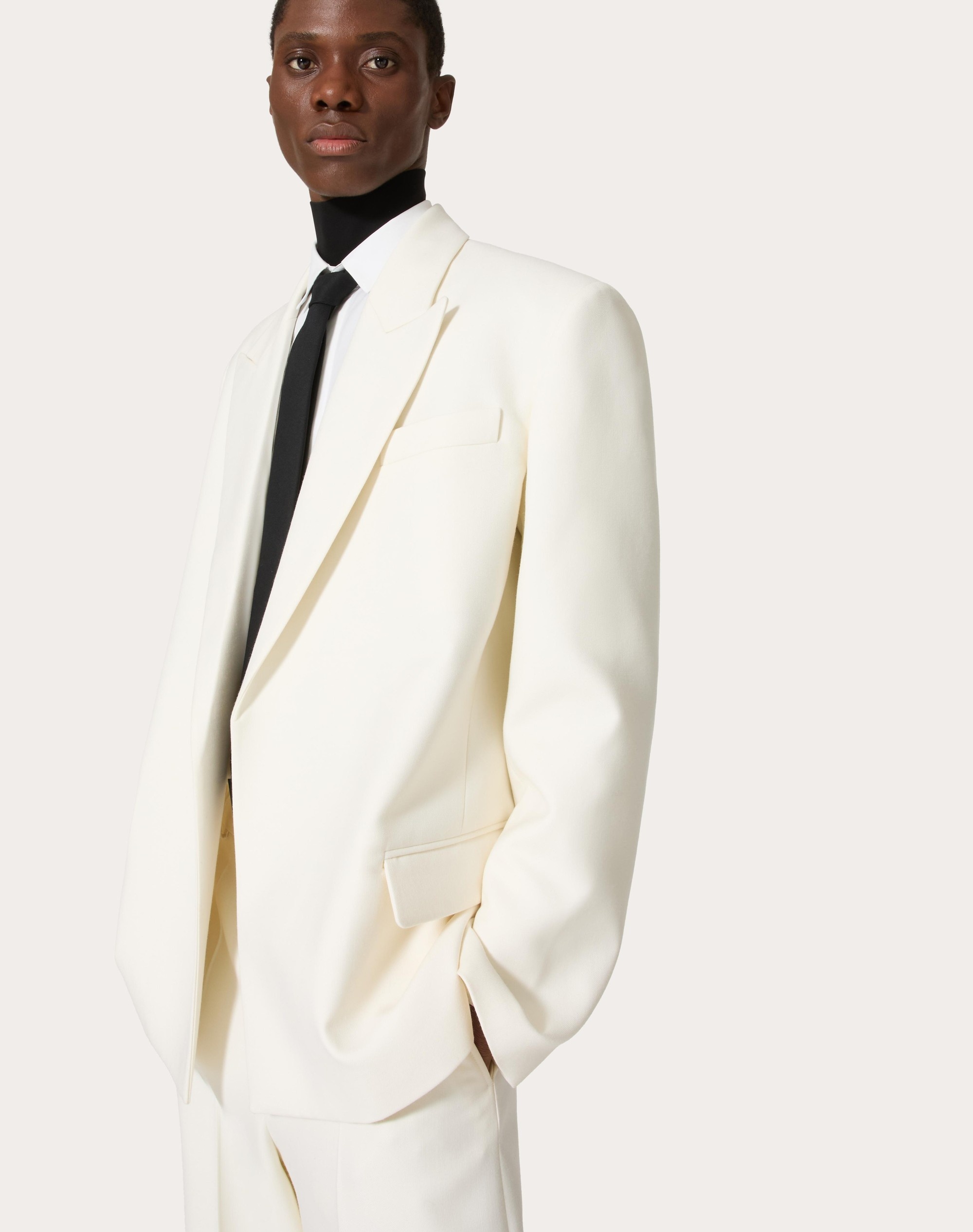DOUBLE-BREASTED WOOL JACKET - 5
