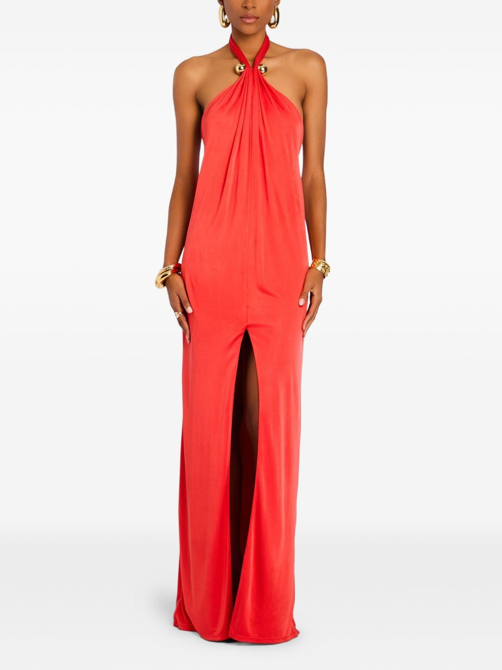 Becs halterneck maxi dress - 2