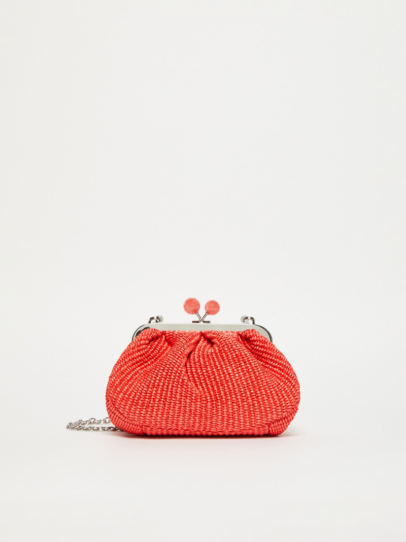 PALMAS Small raffia-effect Pasticcino Bag 1