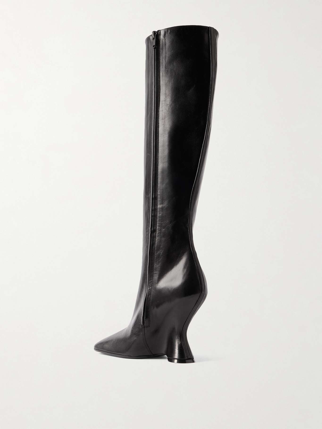 Leather knee boots - 3