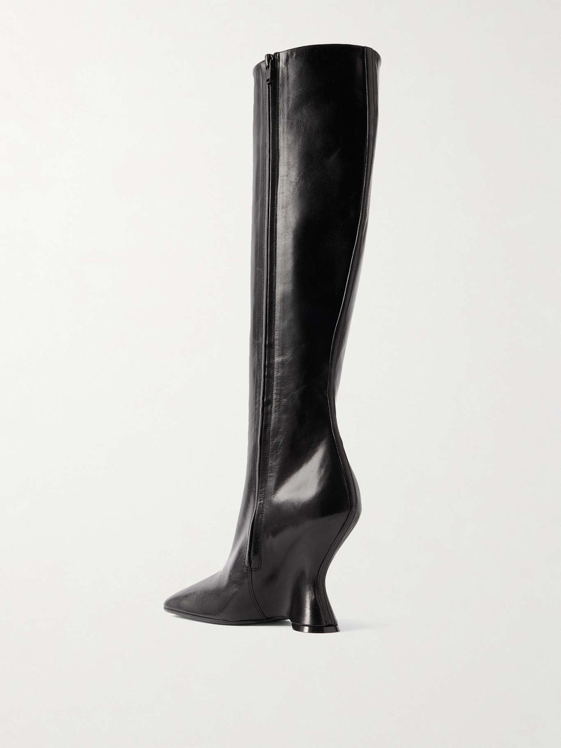 Leather knee boots 3