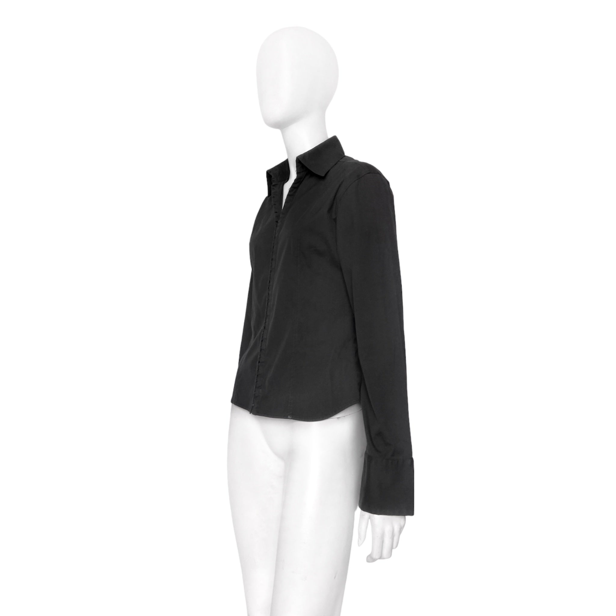 Gucci Fall 2000 Tom Ford Hook Black Shirt - 2