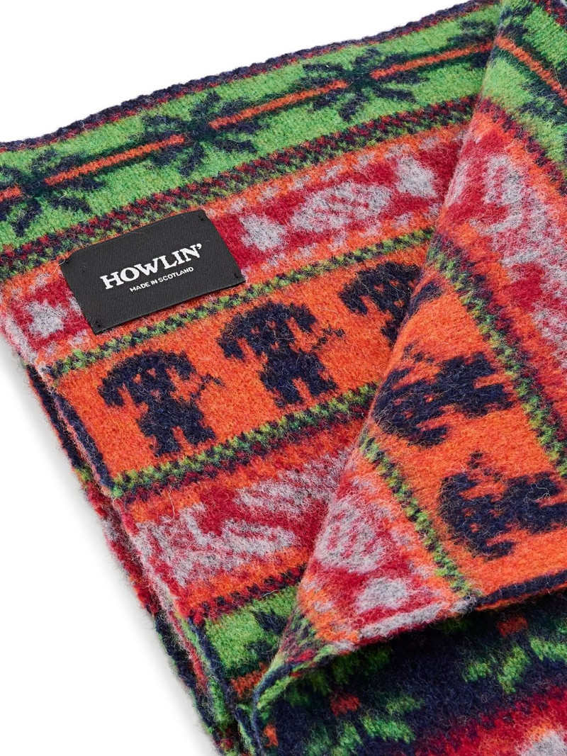 HOWLIN' dog-fairisle lambswool scarf outlook