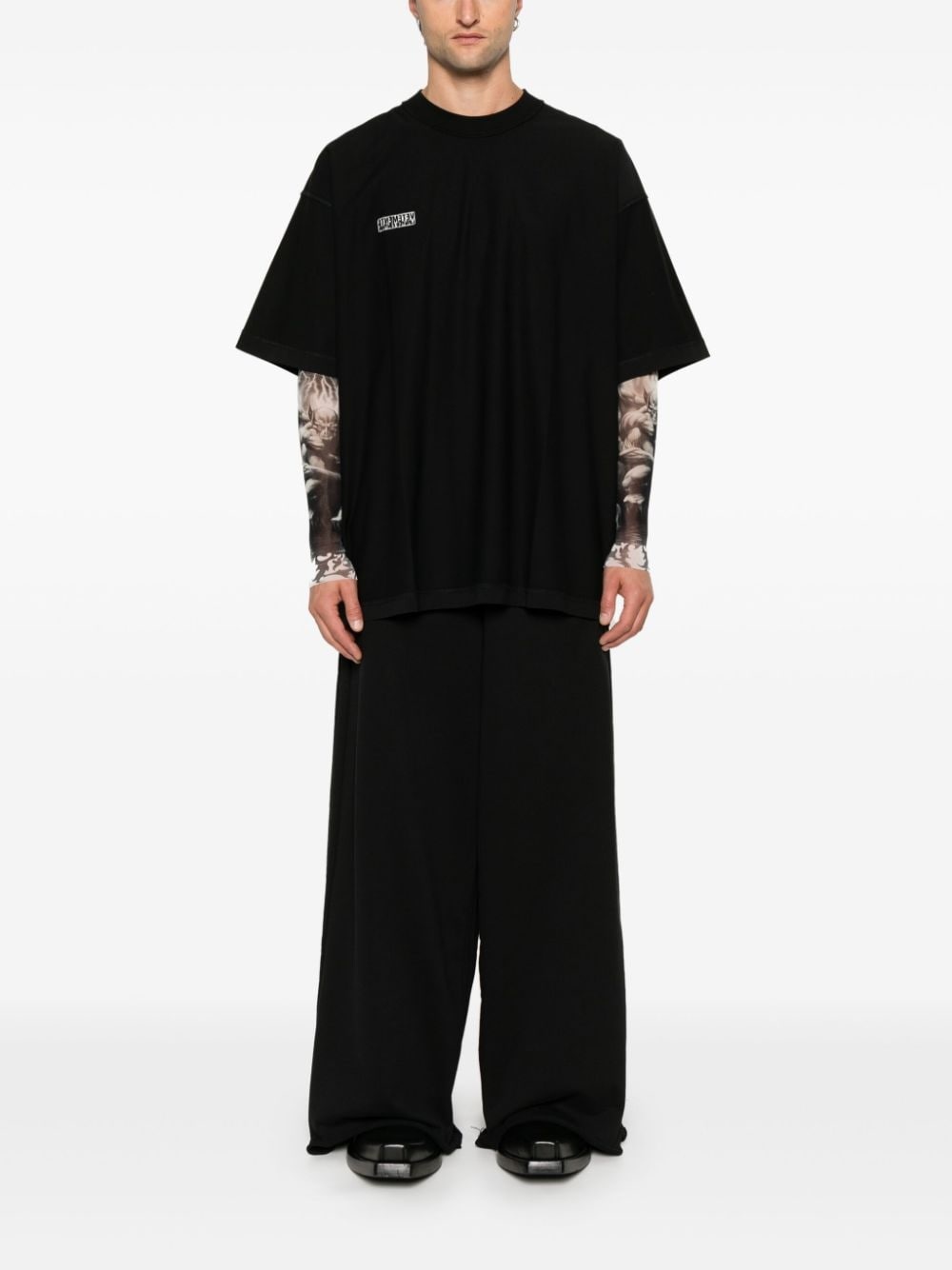 wide-leg track pants - 2