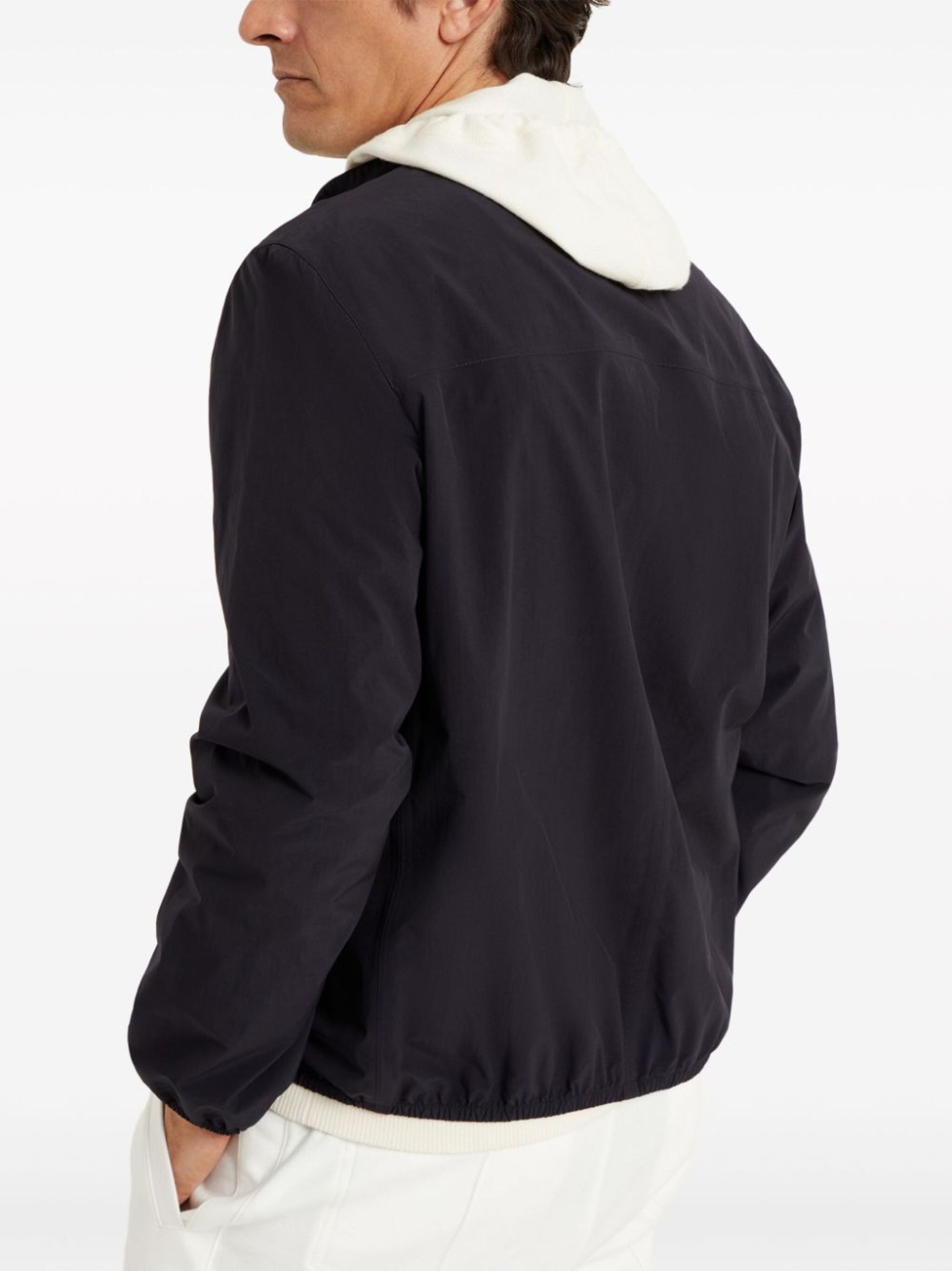 zip-up high neck jacket - 5