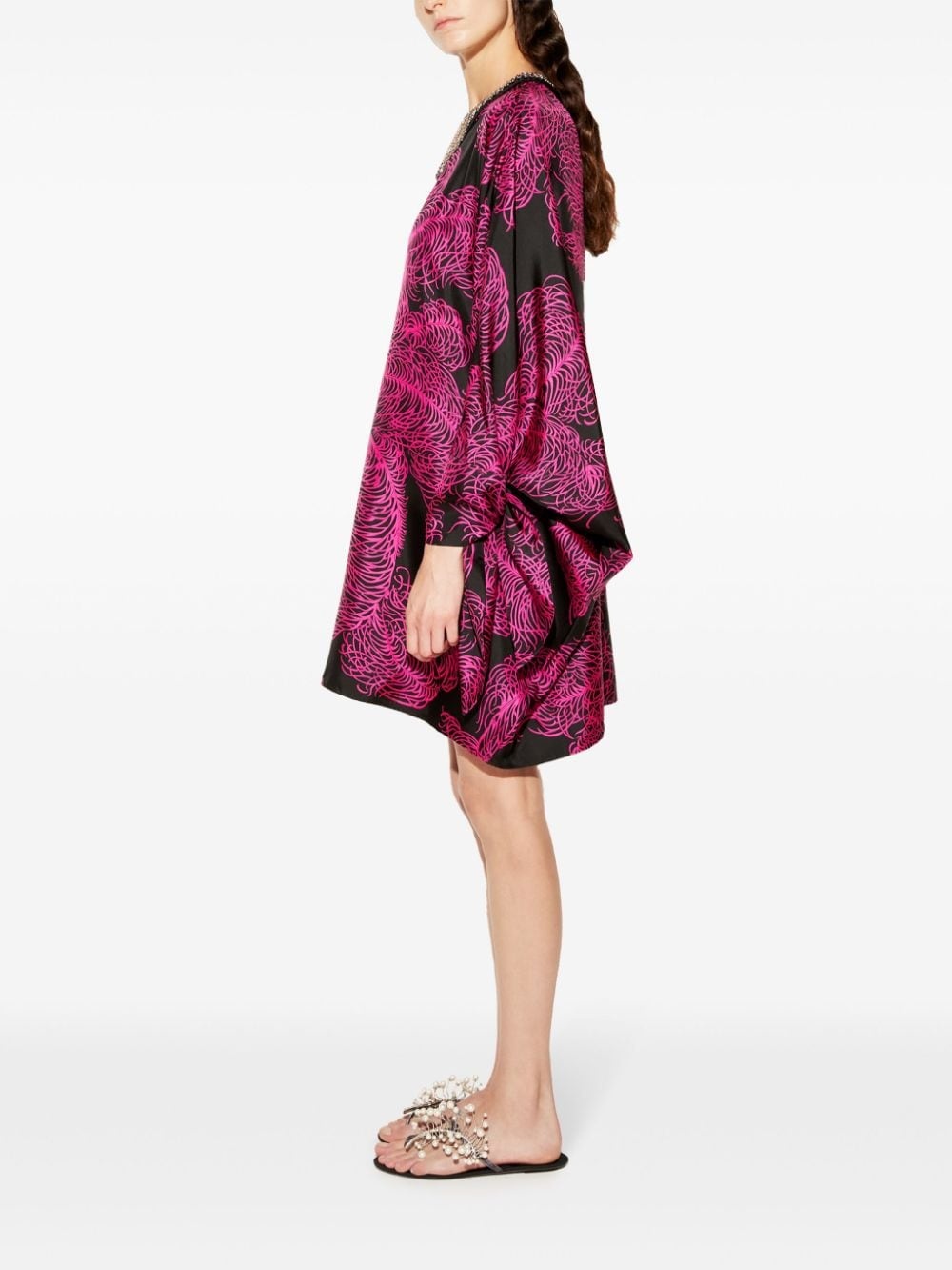 Struzzo-print silk kaftan - 3