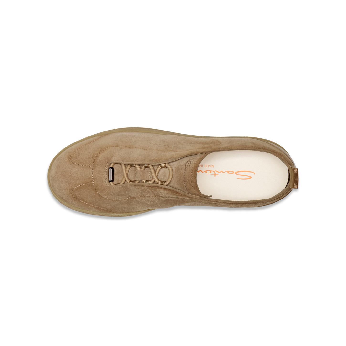 Women's light brown suede sneaker - 5