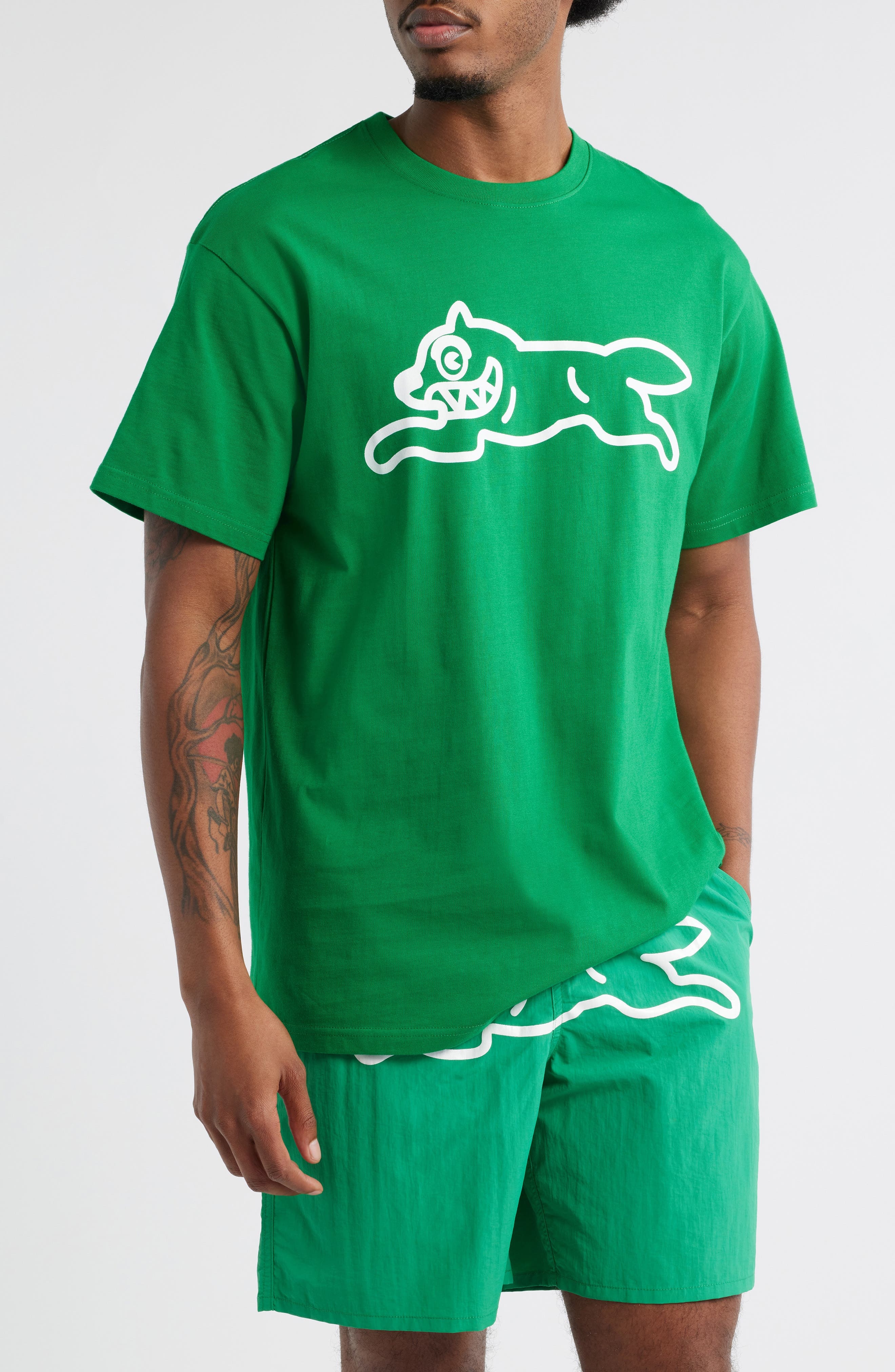 ICECREAM Checker Graphic T-Shirt in Jolly Green at Nordstrom - 1