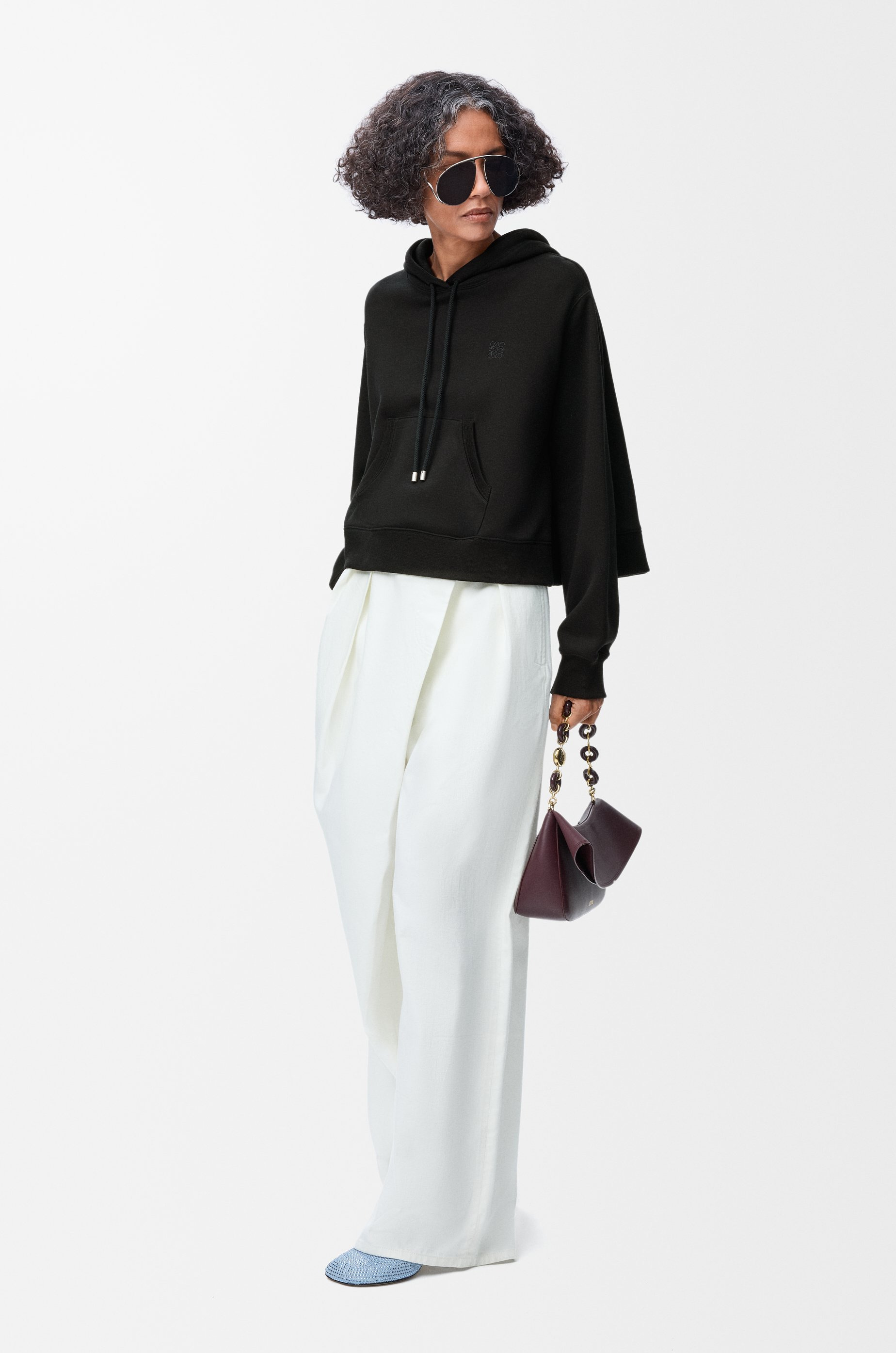 Trapeze hoodie in cotton blend - 2