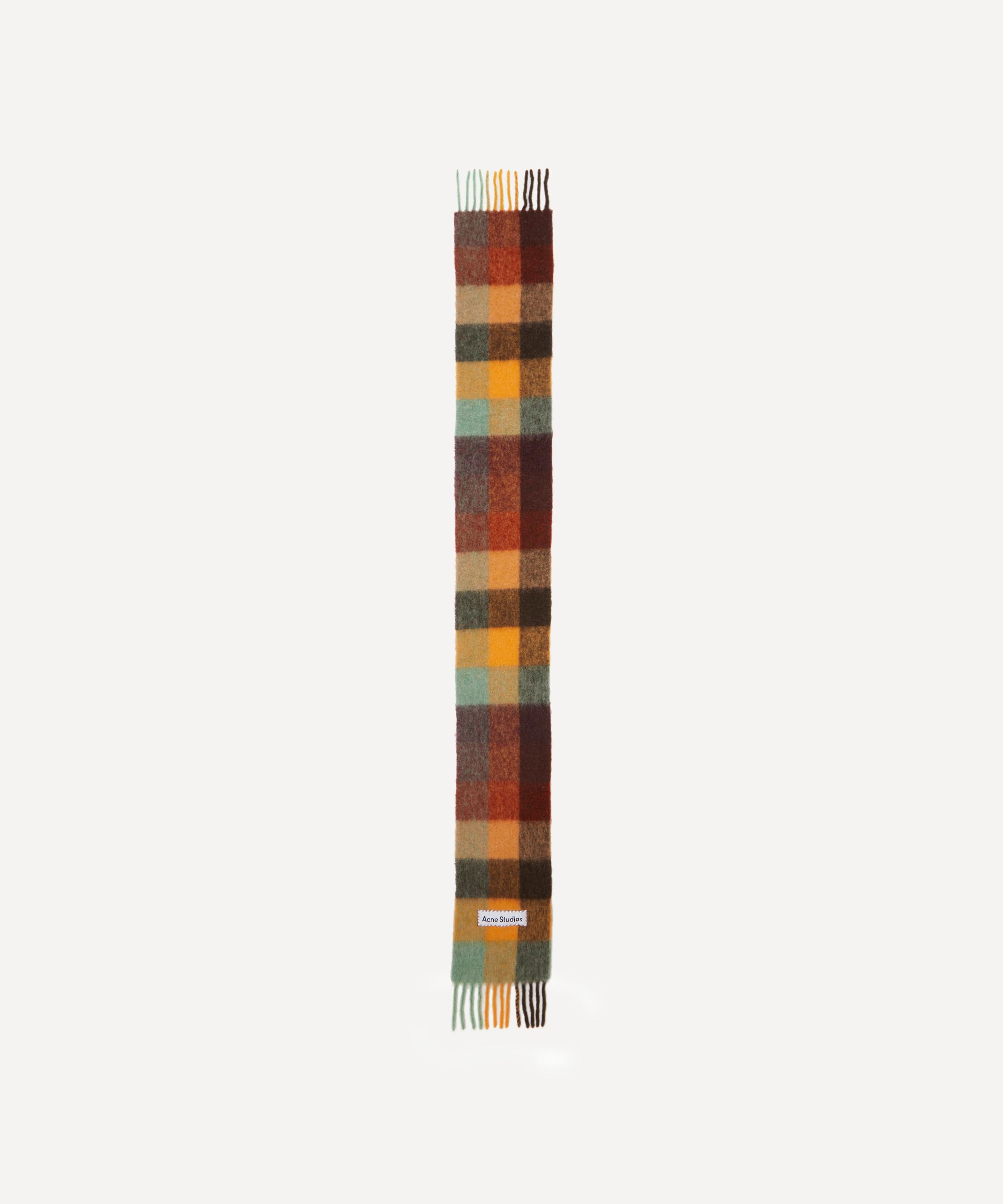 Wool-Mohair Checked Scarf - 2