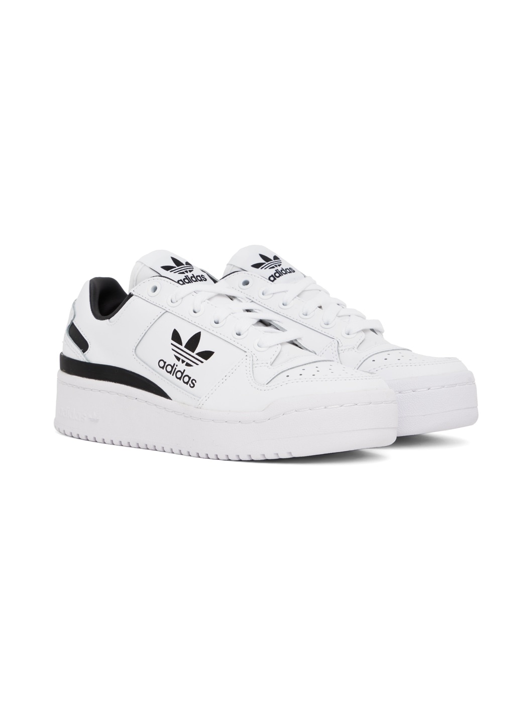 White Forum Bold Sneakers - 4