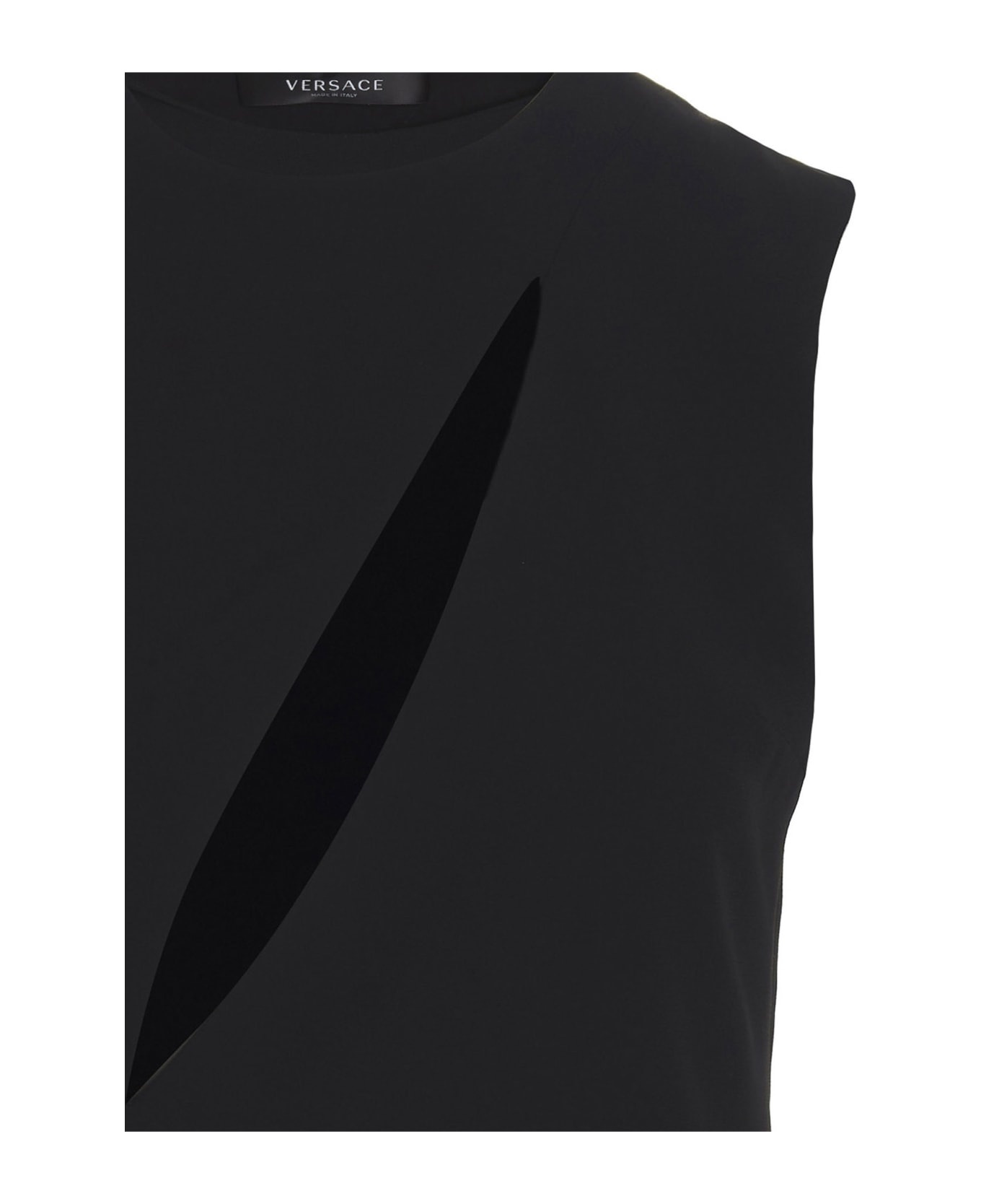 Sleeveless Midi Dress With Cutouts - 3