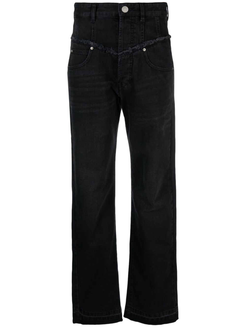 Noemie mid-rise straight-leg jeans - 1