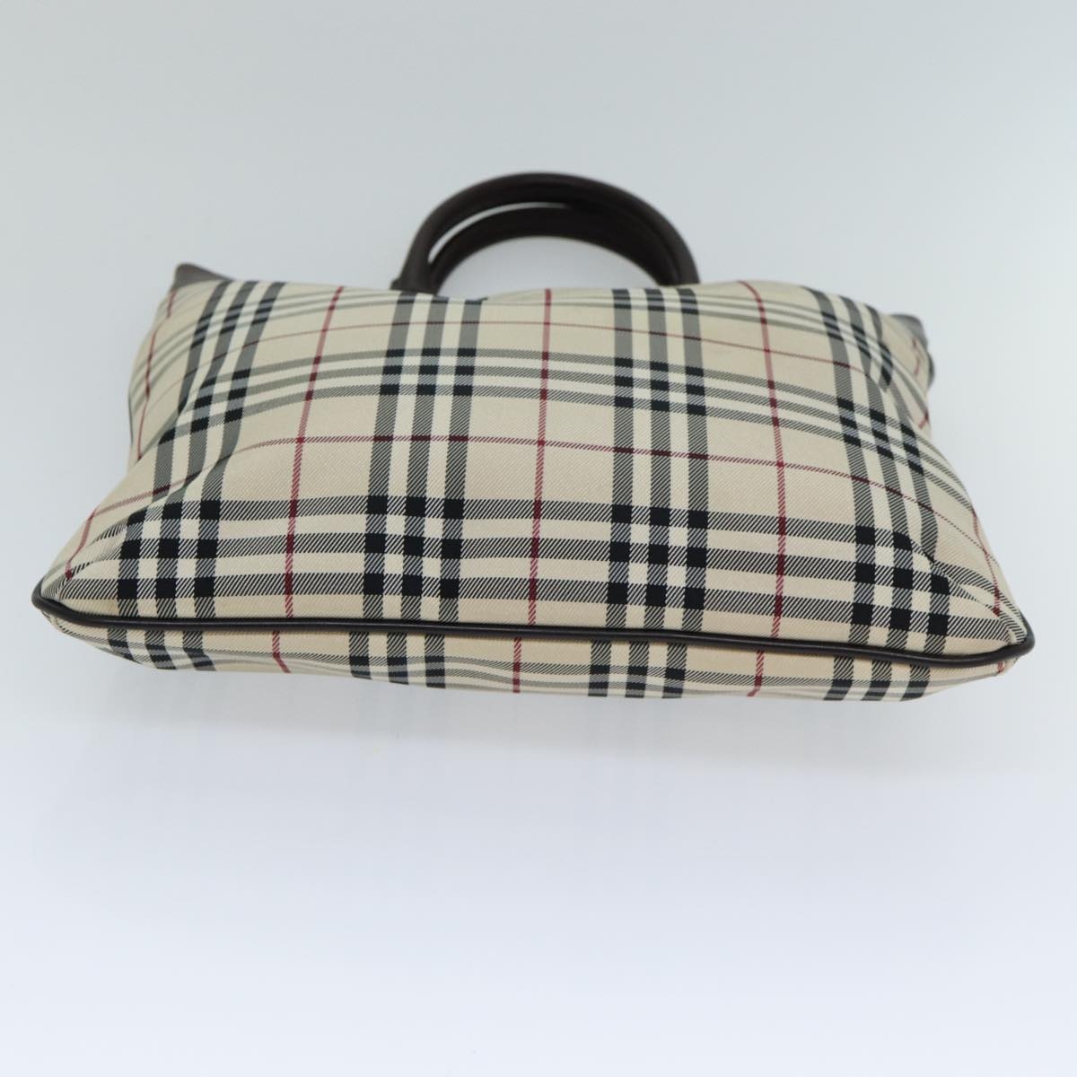 Burberry Nova Check Hand Bag Canvas Beige - 5