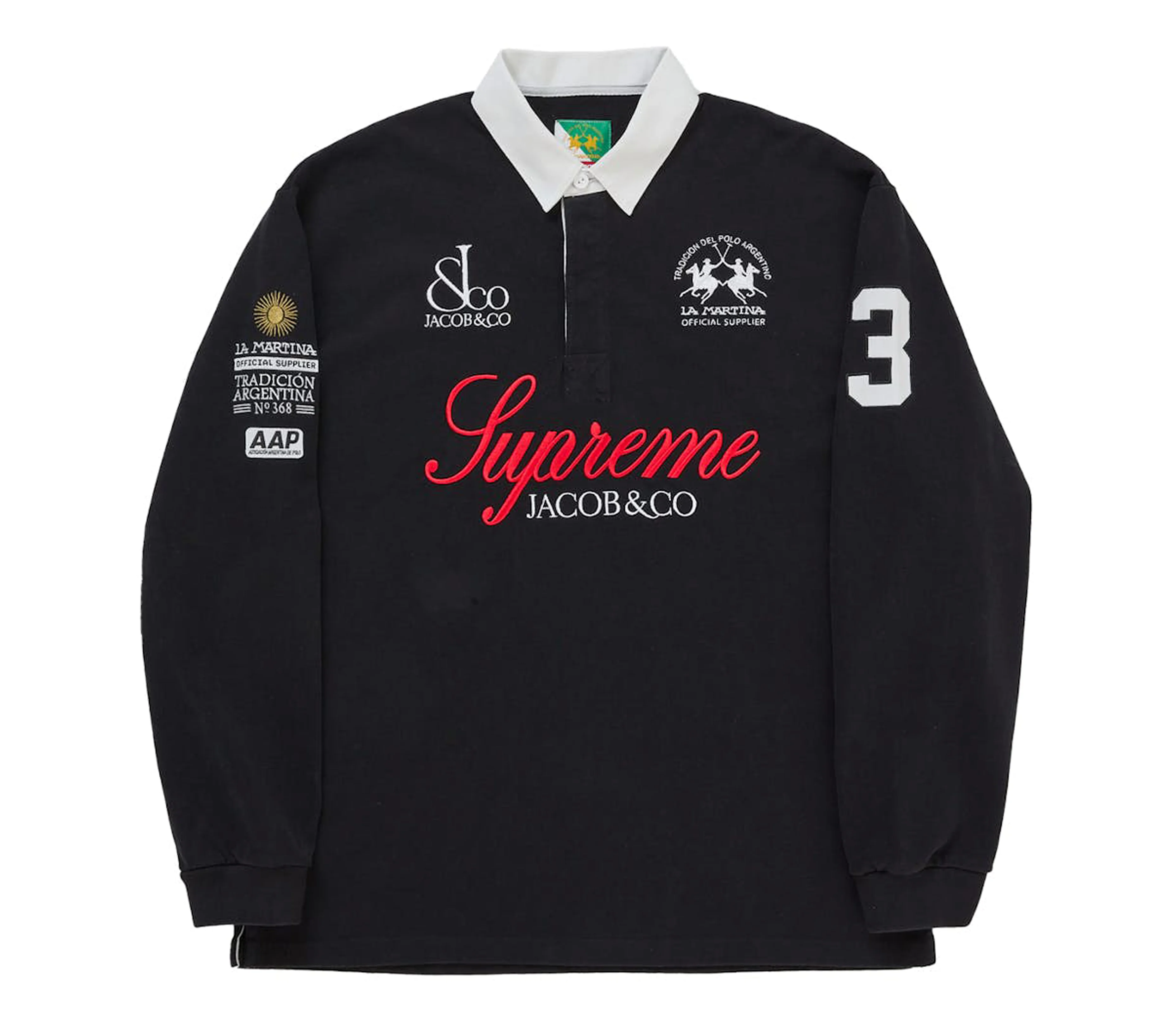 Ｍ Supreme La Martina Jacob & Co Rugby Supreme Supreme La Martina/Jacob & Co Rugby (Black) SS26