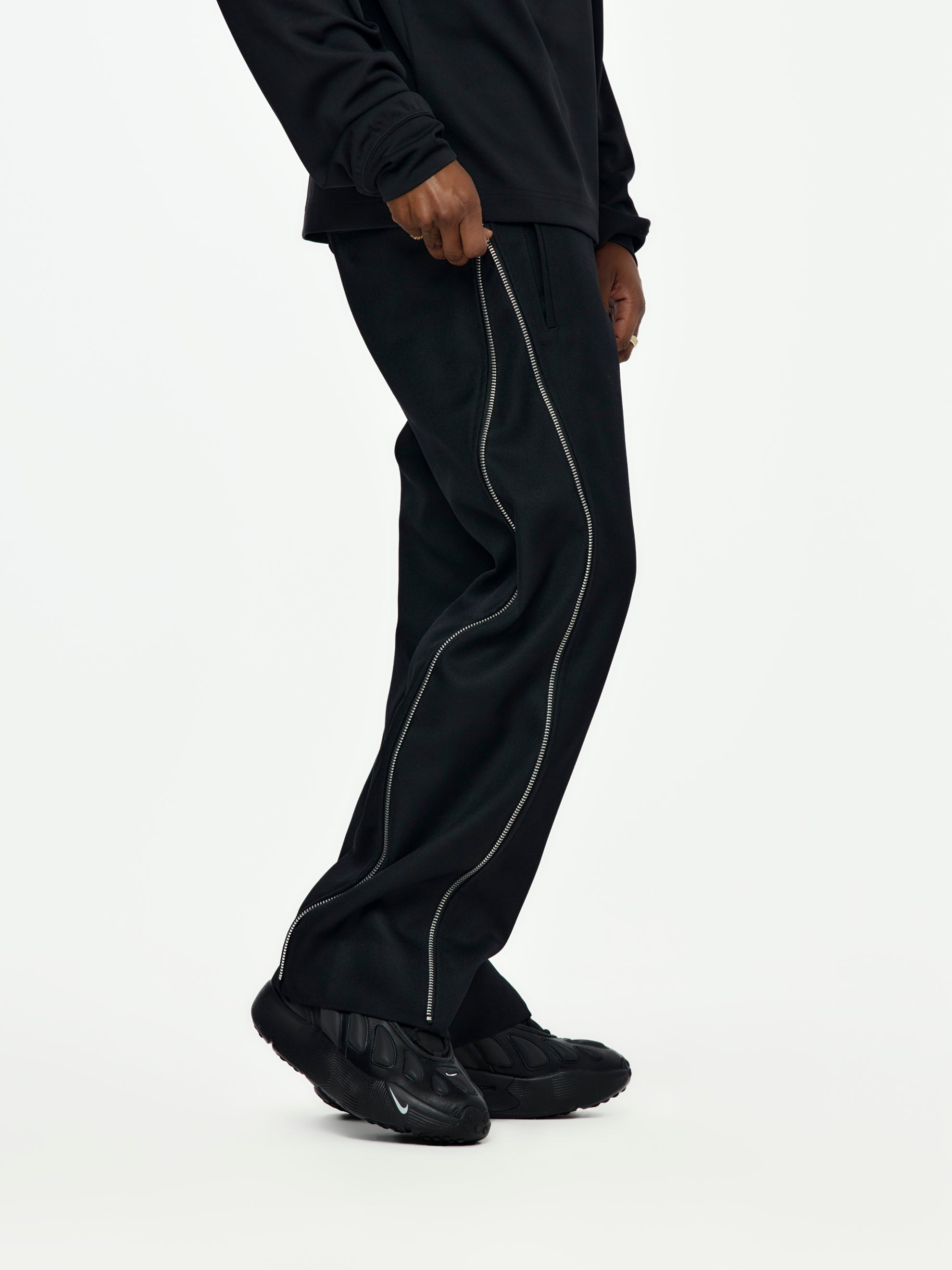 CDG HOMME PLUS WOOL PANTS (BLACK) - 2