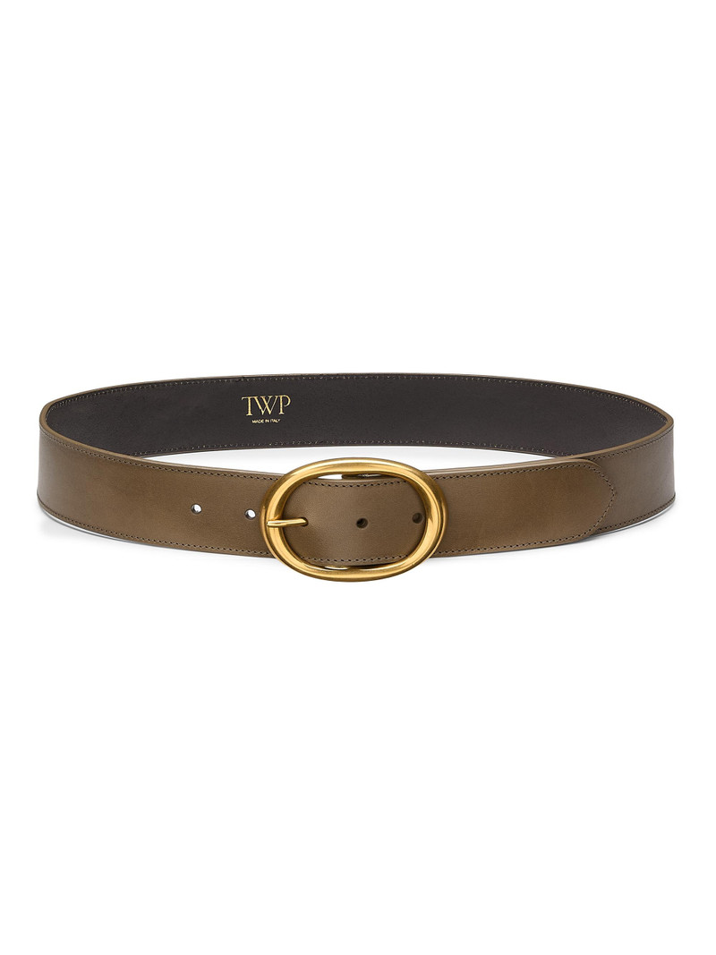 Women's Wide Leather Belt - Mink 1