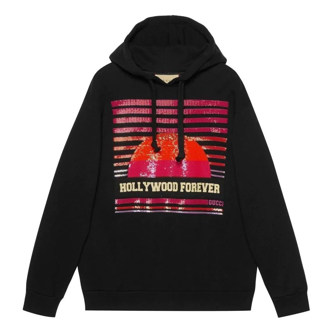 Gucci Hollywood Forever Hoodie 'Black Red' 615061-XJEF2-1043 - 1