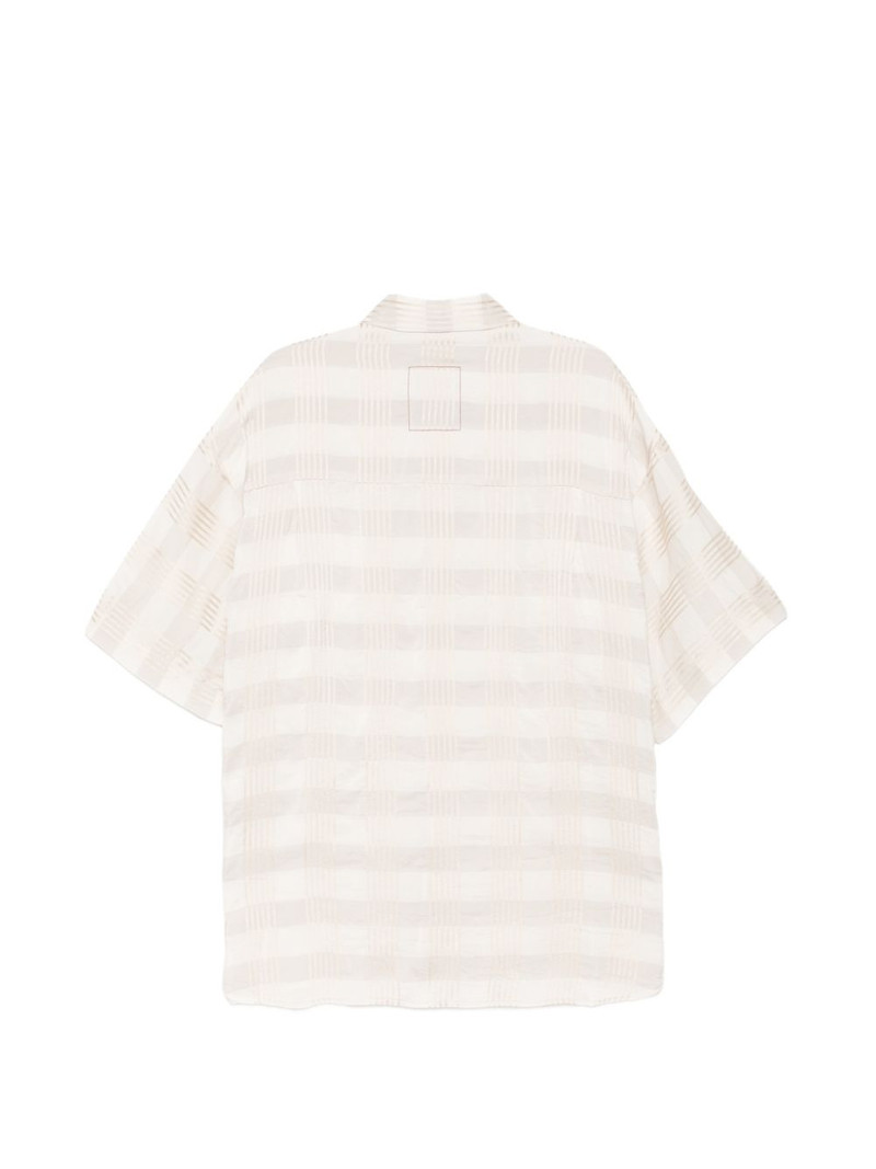 UMA WANG checked pocket shirt outlook