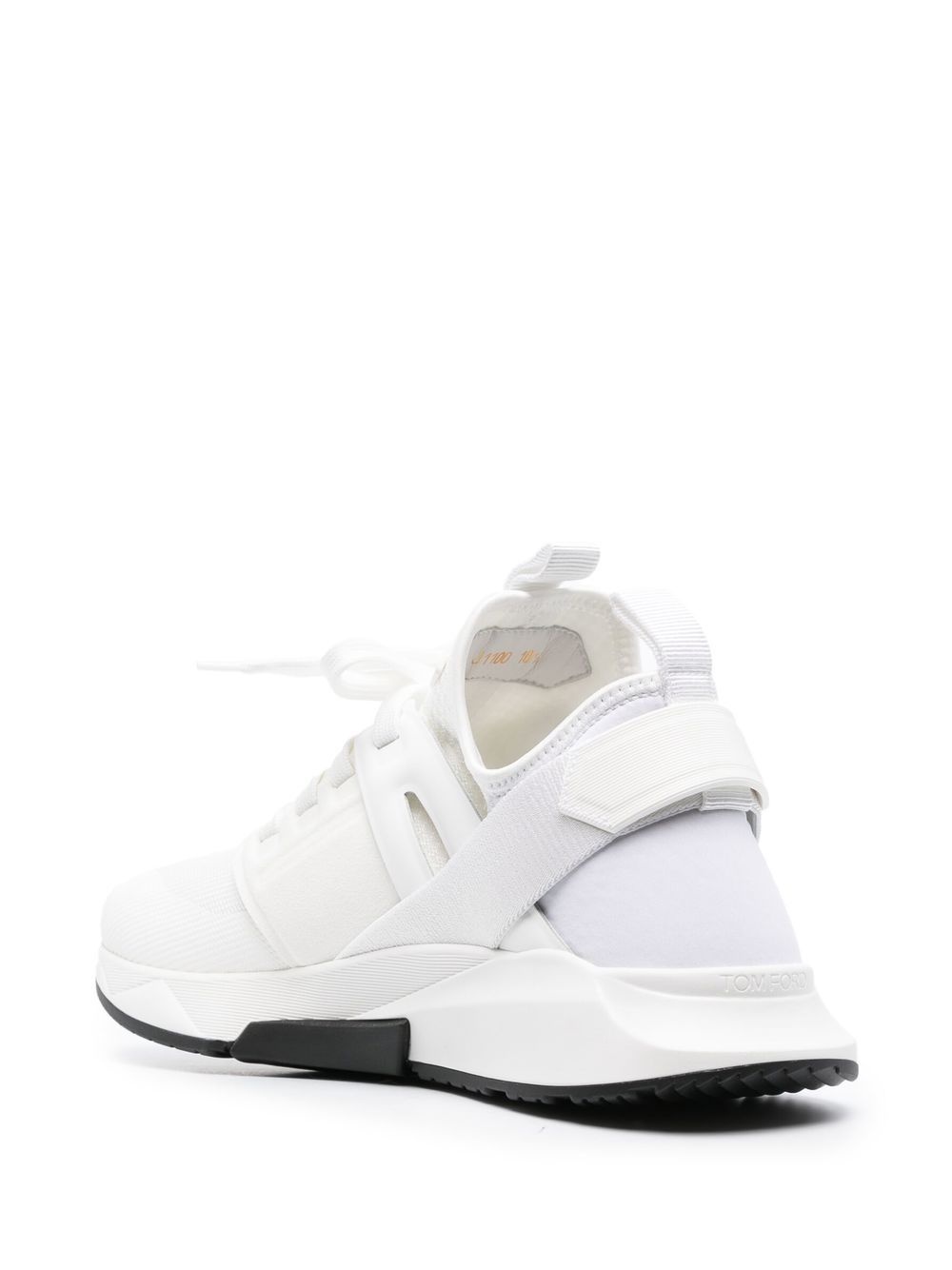 logo-patch lace-up sneakers - 3