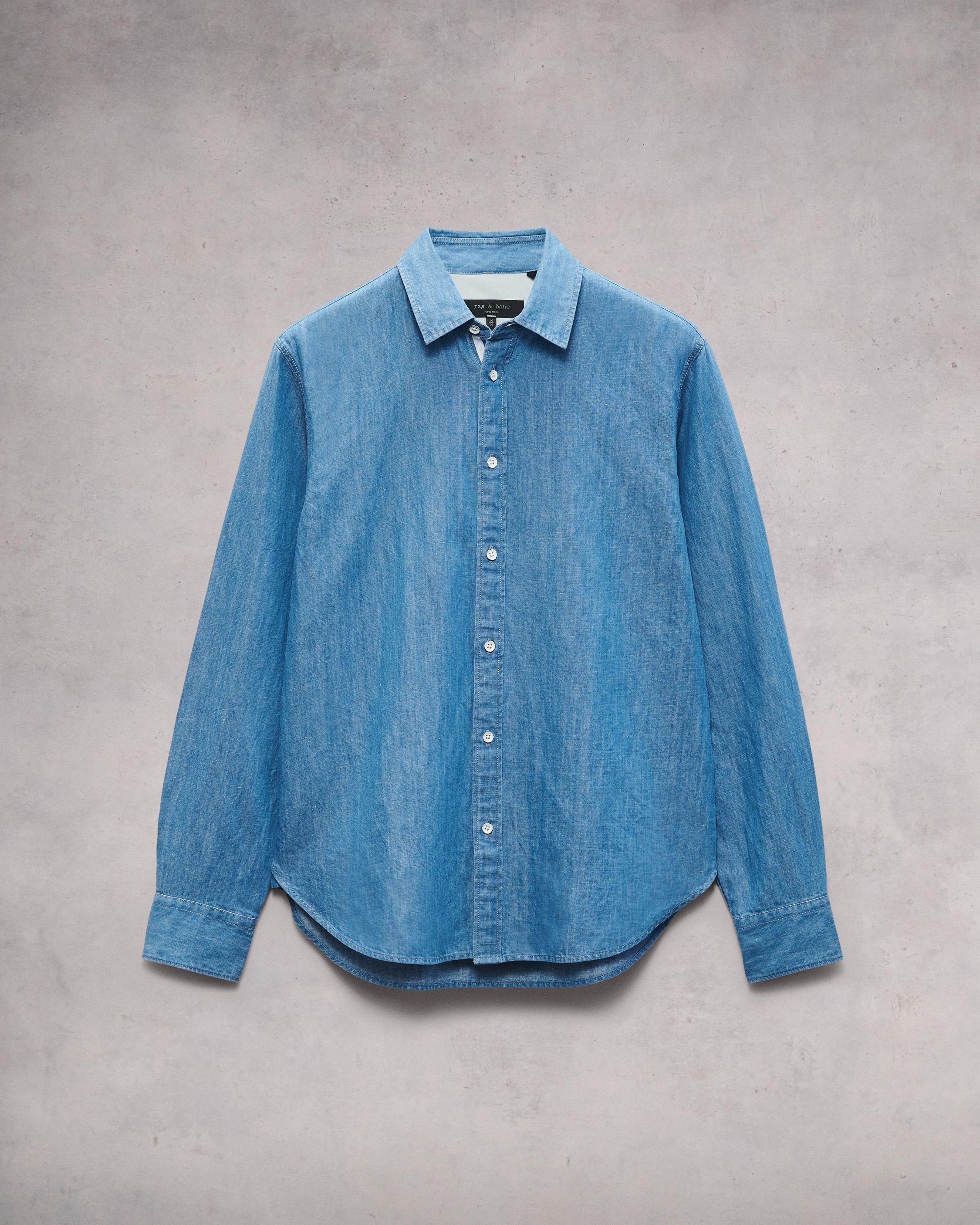 Finch Linen Denim Shirt
Relaxed Fit Button Down - 1