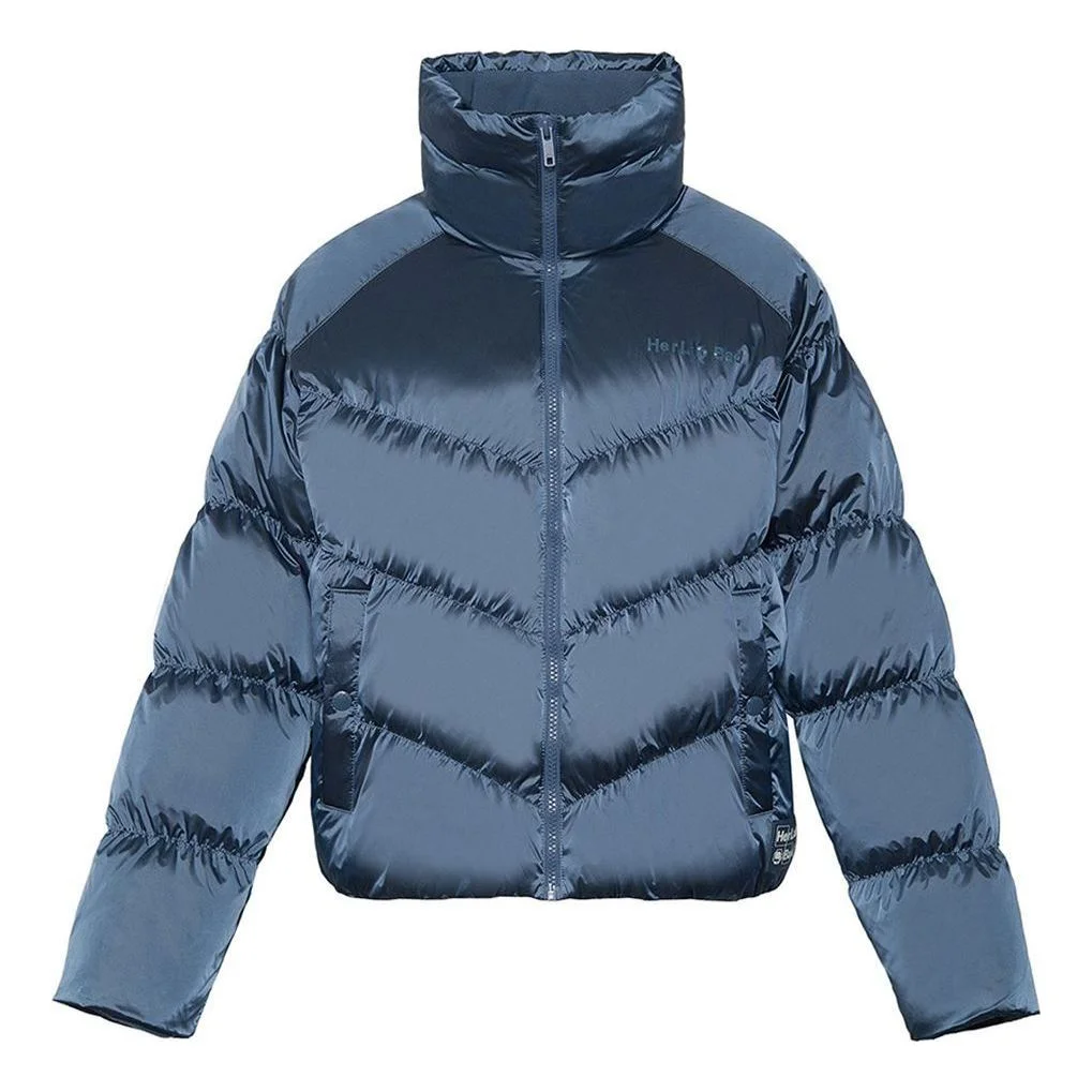 (WMNS) Li-Ning BadFive Short Puffer Jacket 'Dark Blue' AYMR090-3 - 1