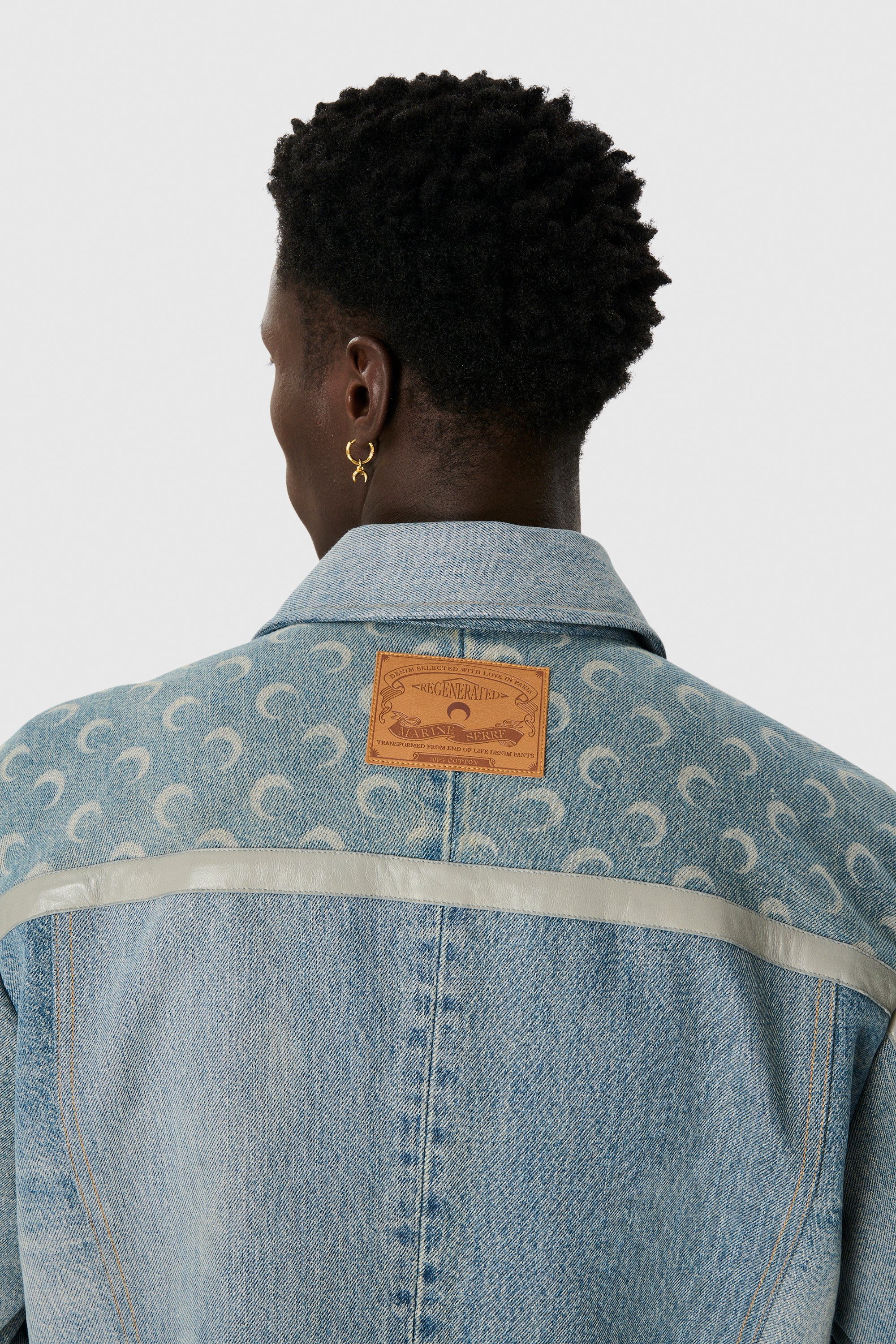 Regenerated Denim Boxy Jacket - 5