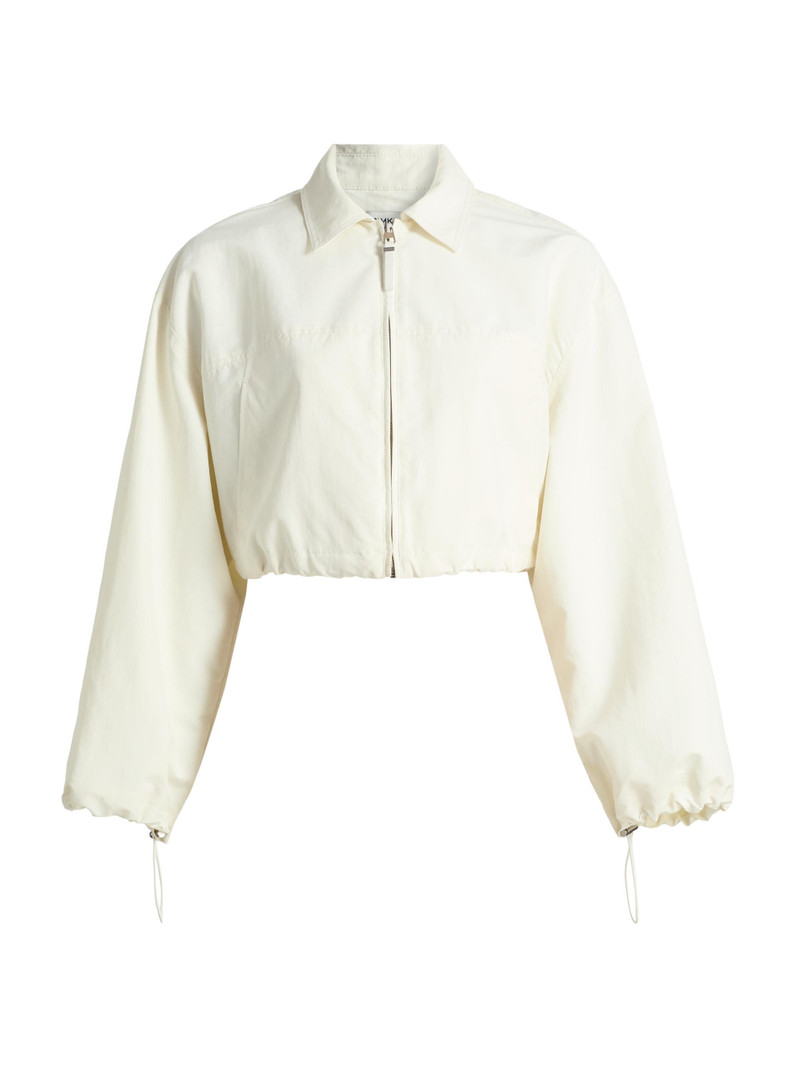 Women's Colsen Drawcord Crop Jacket - White 1