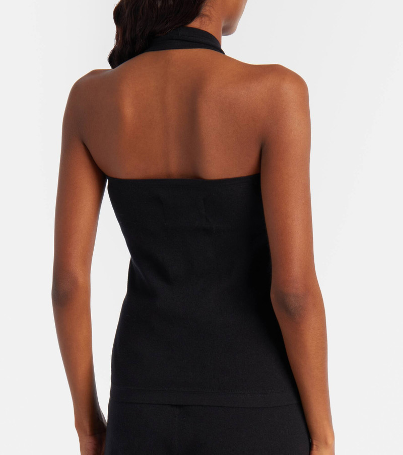 Jerry halterneck cotton and cashmere top 6