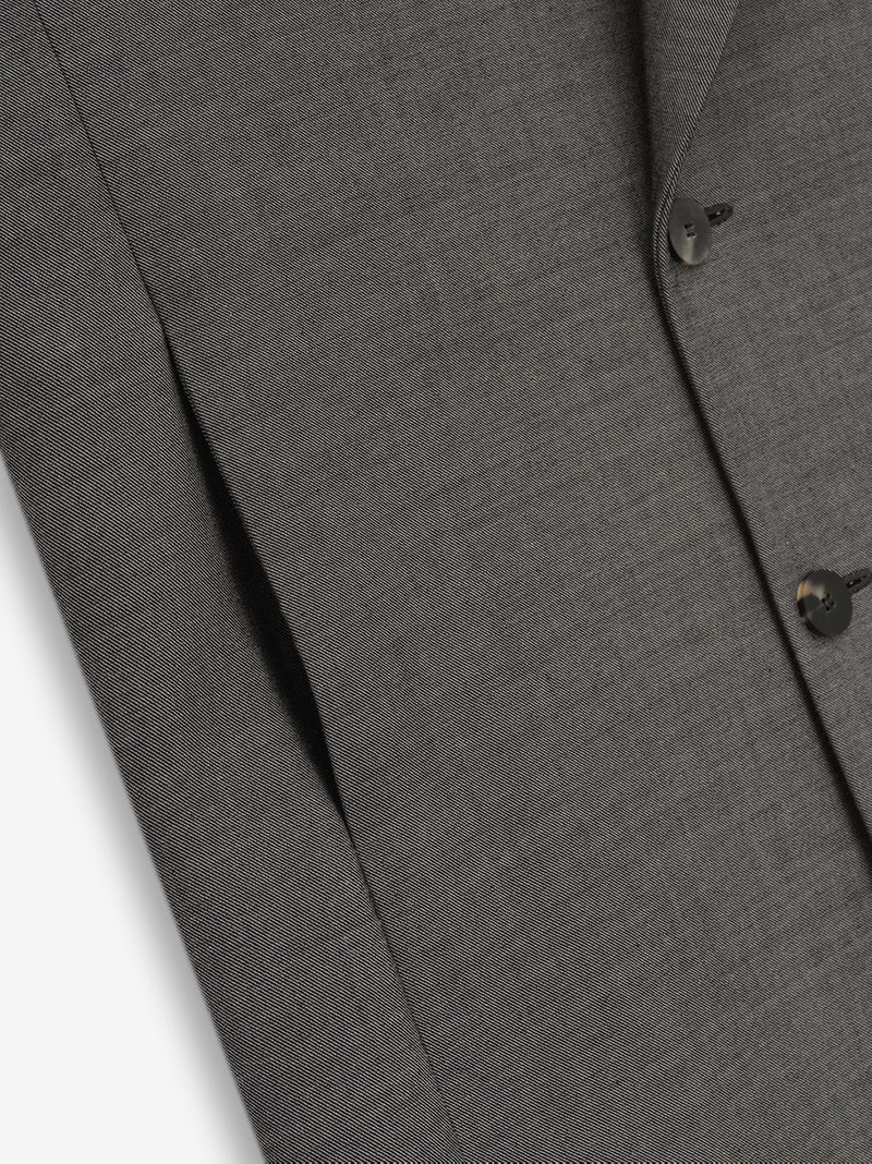 Double Cotton Wool Long Relaxed Blazer 4