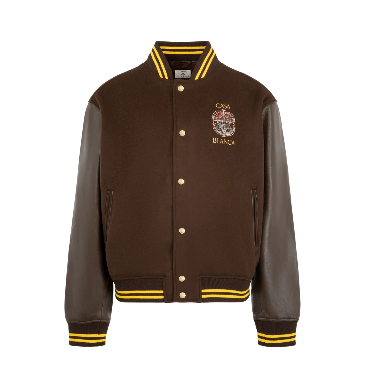 Wool & Leather Varsity Jacket - 1