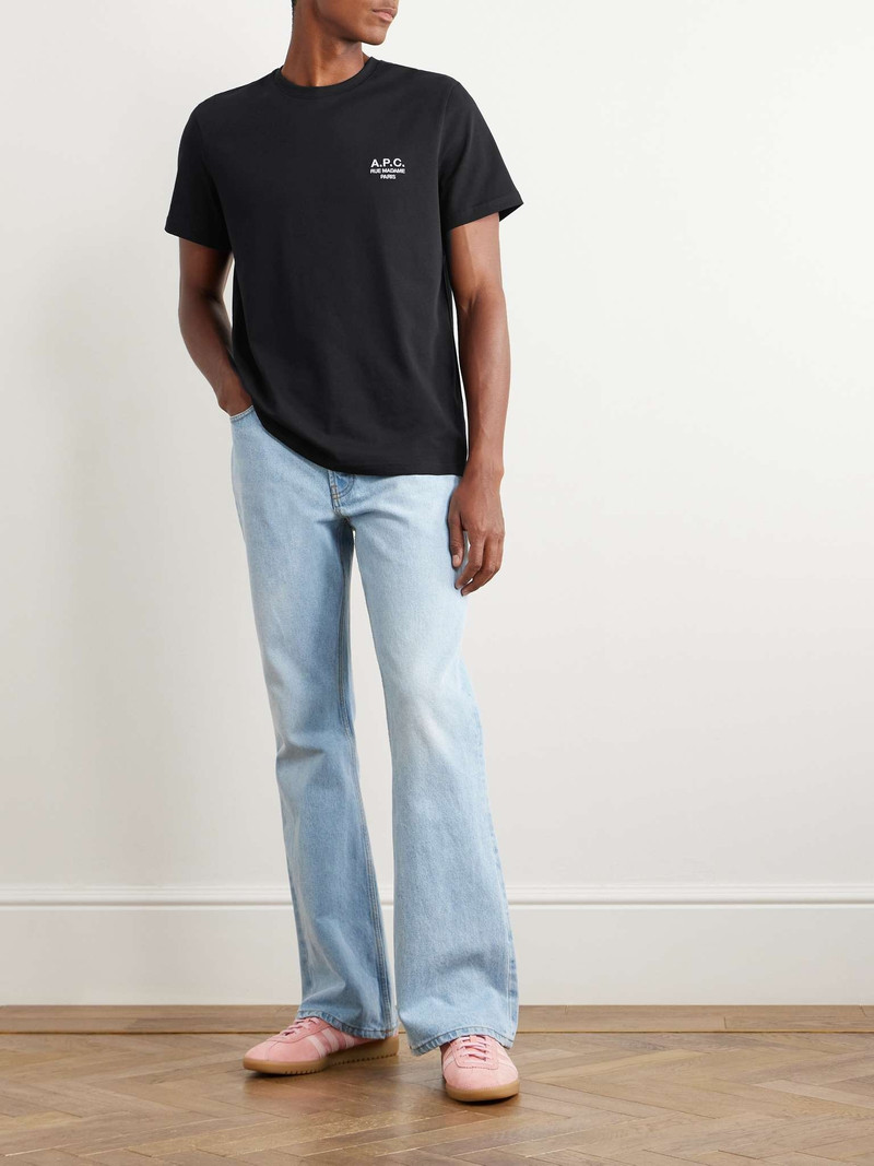 A.P.C. Logo-Embroidered Cotton-Jersey T-Shirt outlook