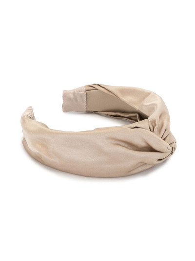 Jennifer Behr Twist silk headband outlook