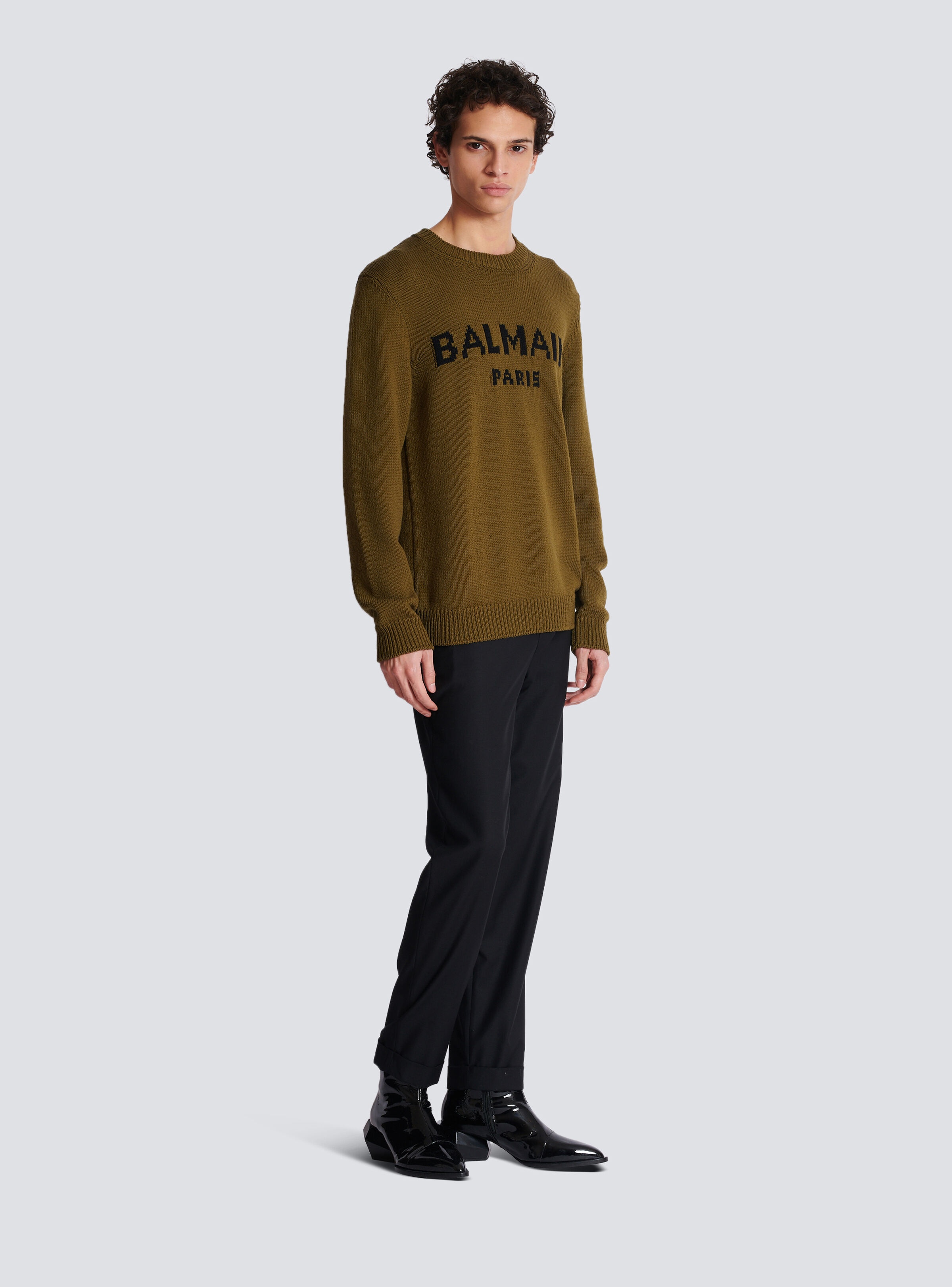 Wool Balmain Paris jumper - 3