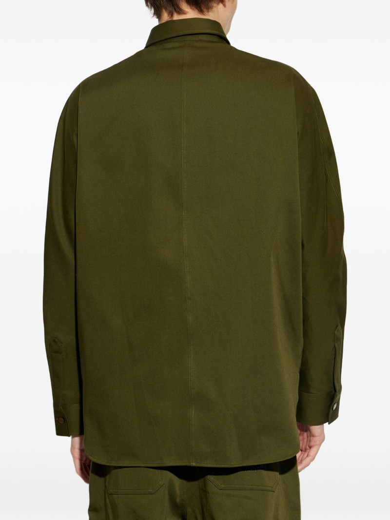 Couture Seam logo-patch pocket-detail cotton shirt 4