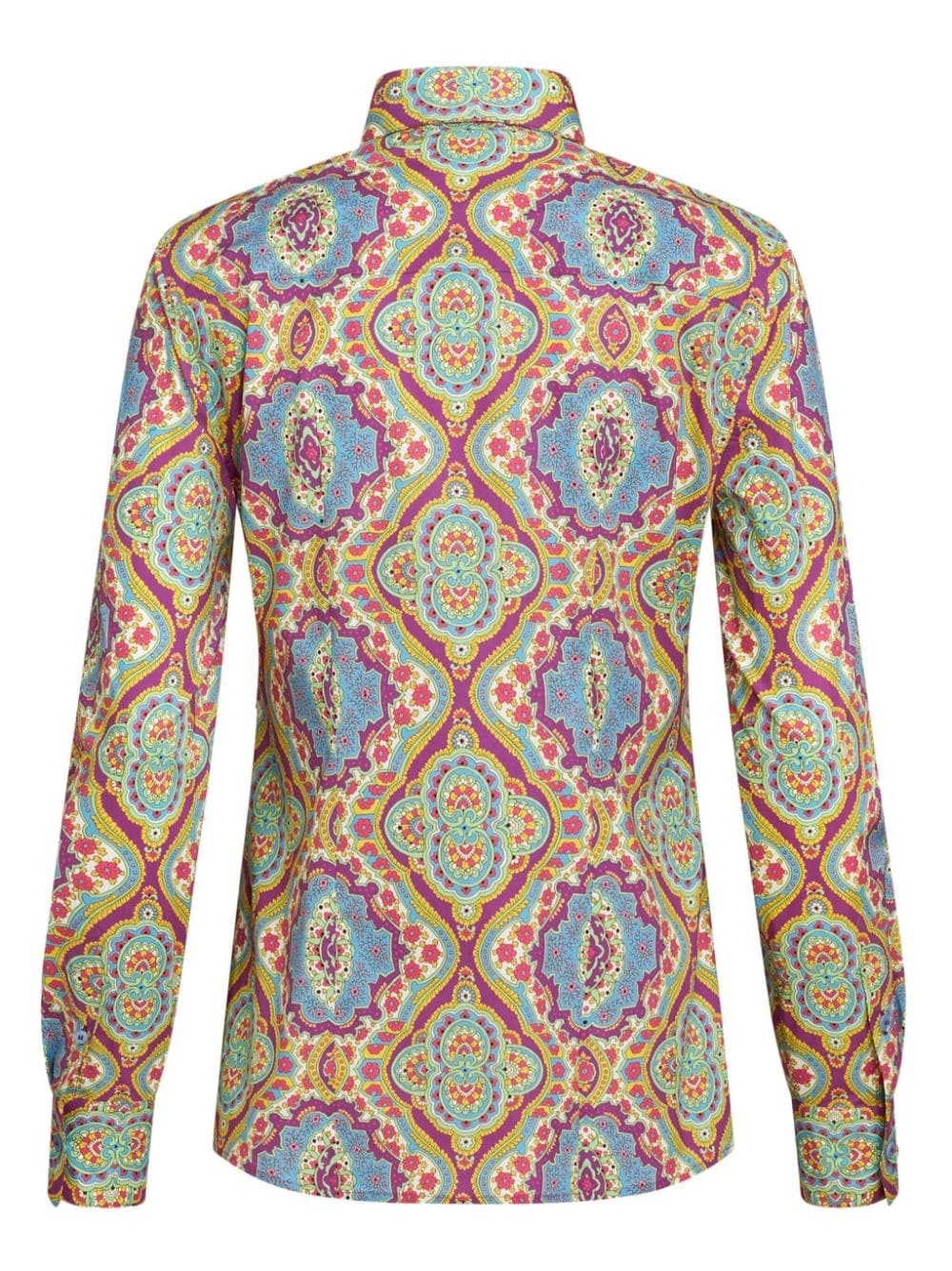 graphic-print cotton-blend shirt - 6