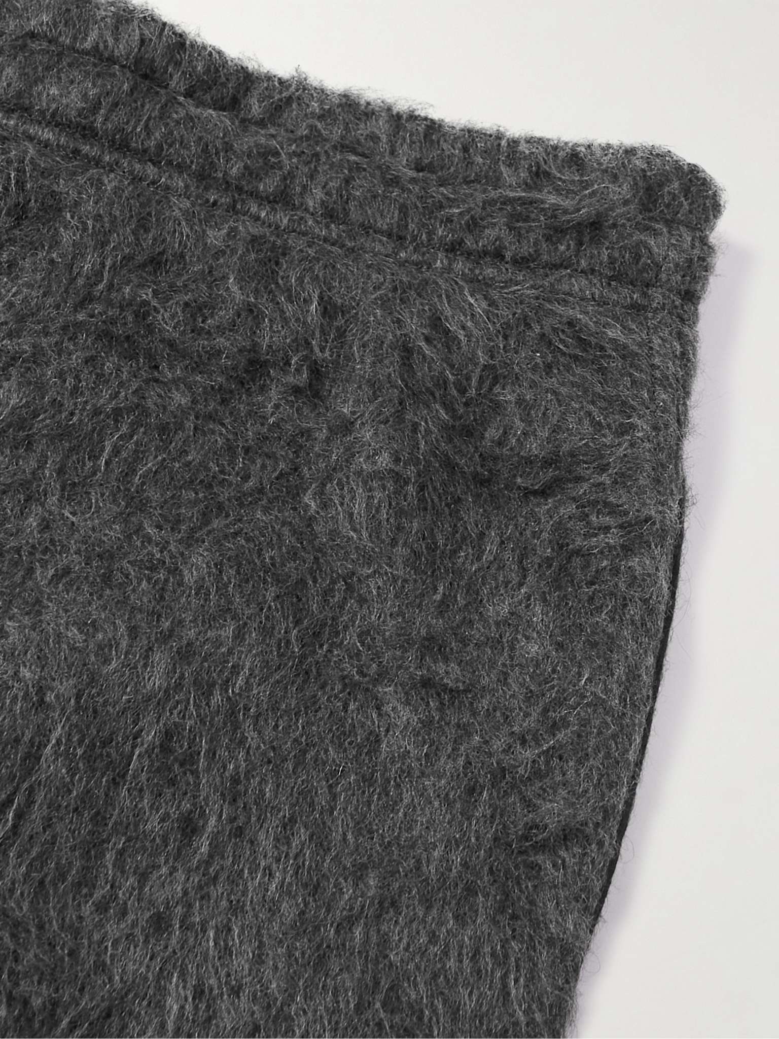 Reduced Straight-Leg Brushed-Knit Trousers - 5