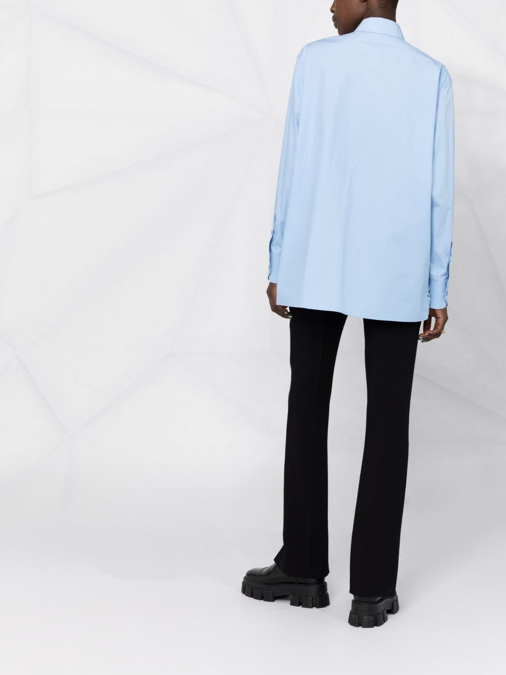 long-sleeve lace shirt - 4