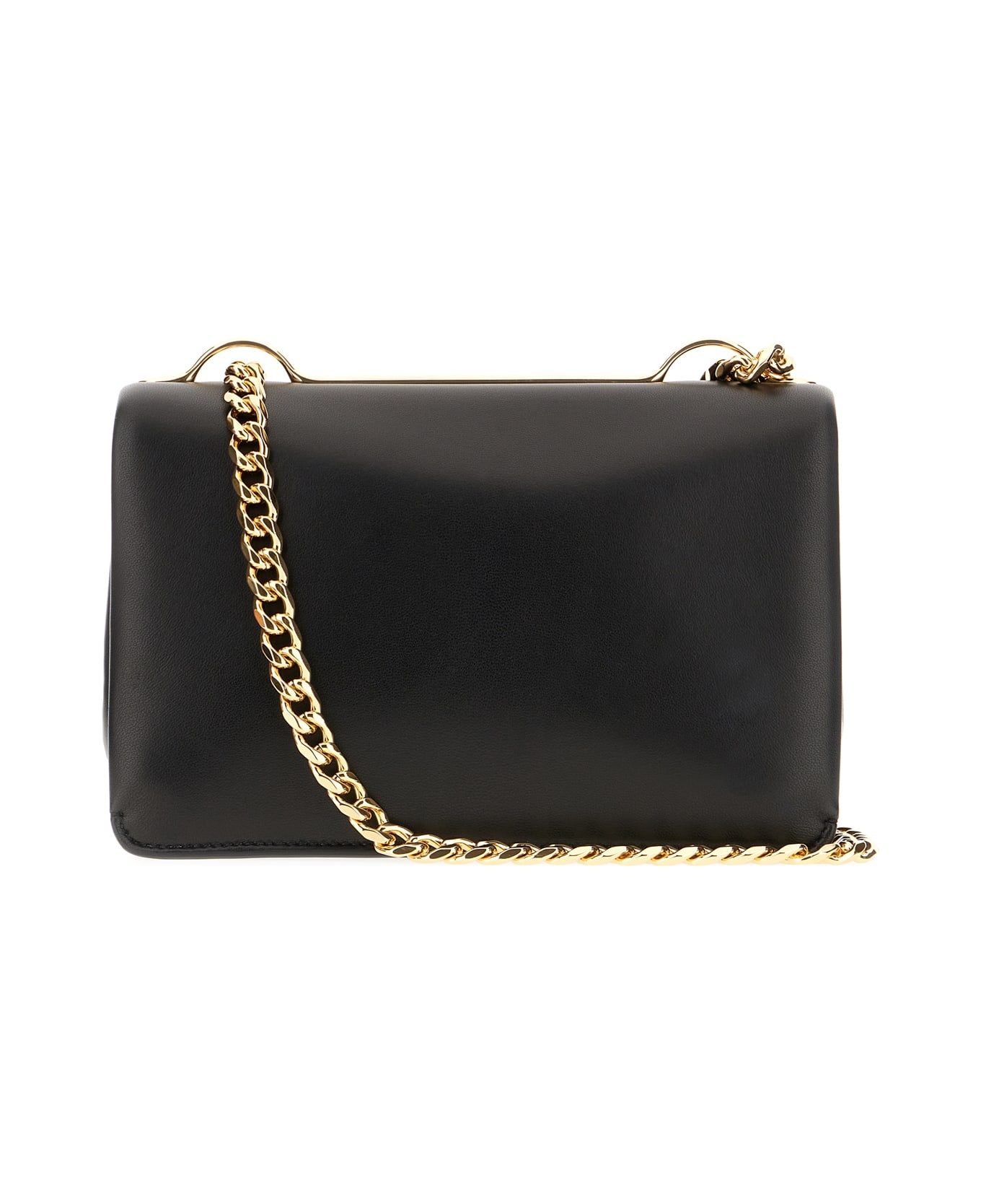 Black Nappa Leather Vlogo Crossbody Bag - 3