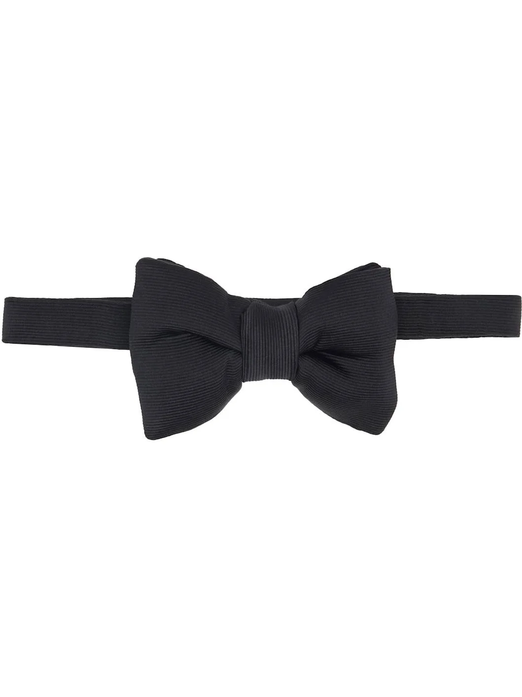 Black Grosgrain Bow Tie - 1